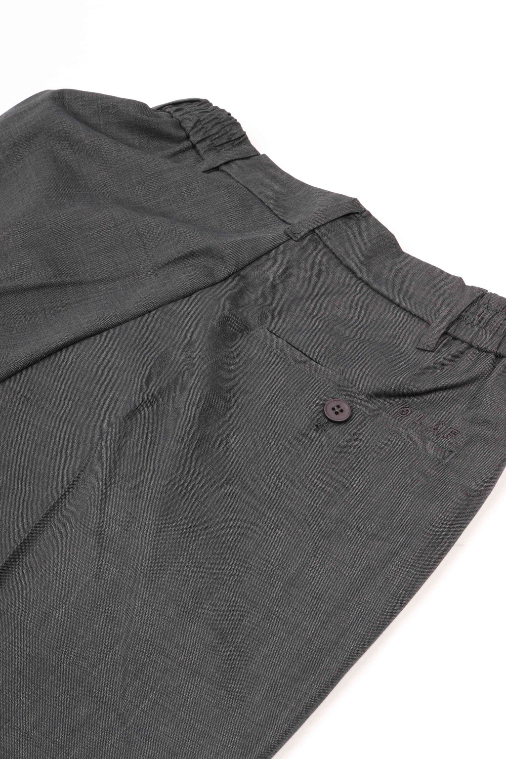 Reg. wool blend pl pant charcoal