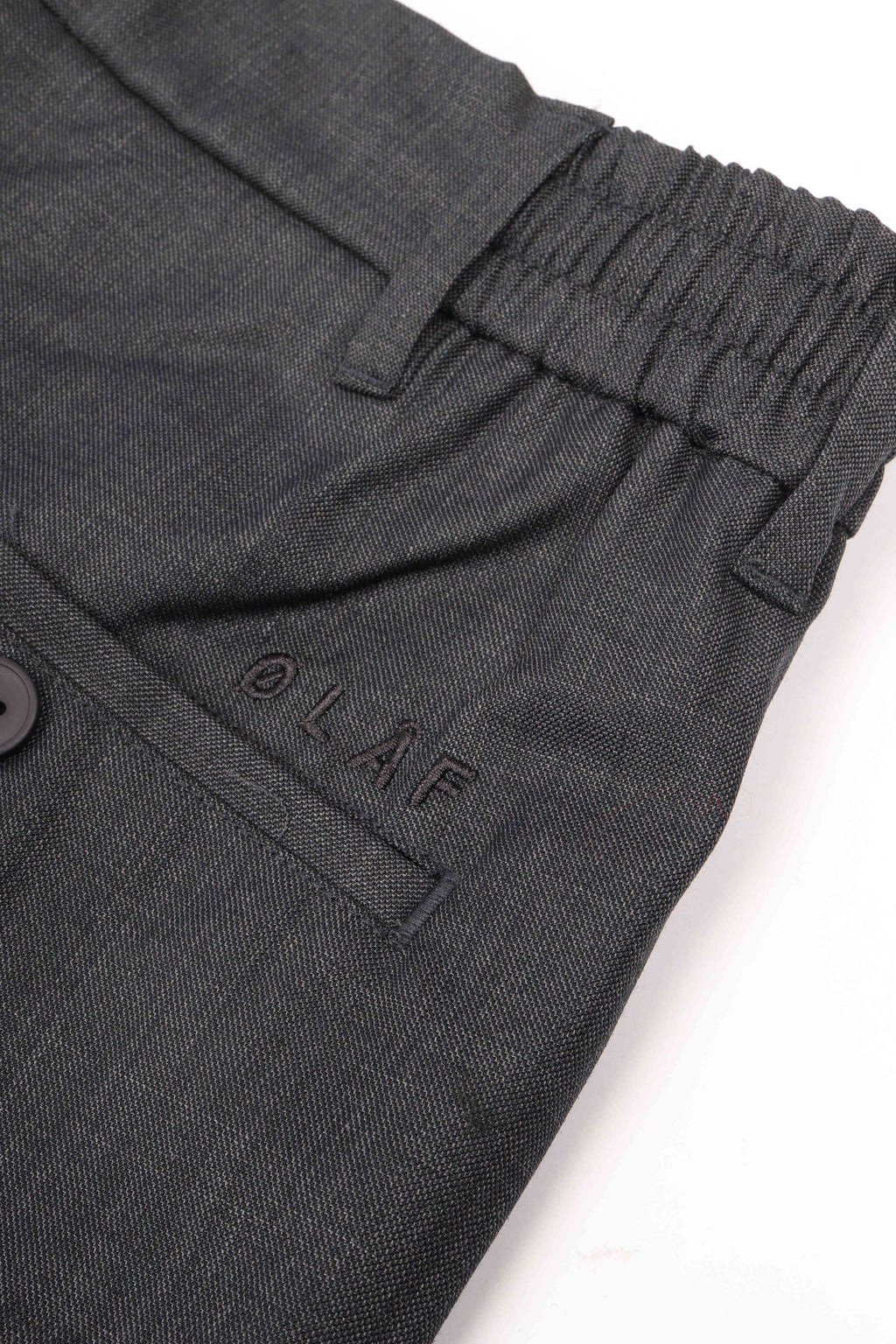 Reg. wool blend pl pant charcoal