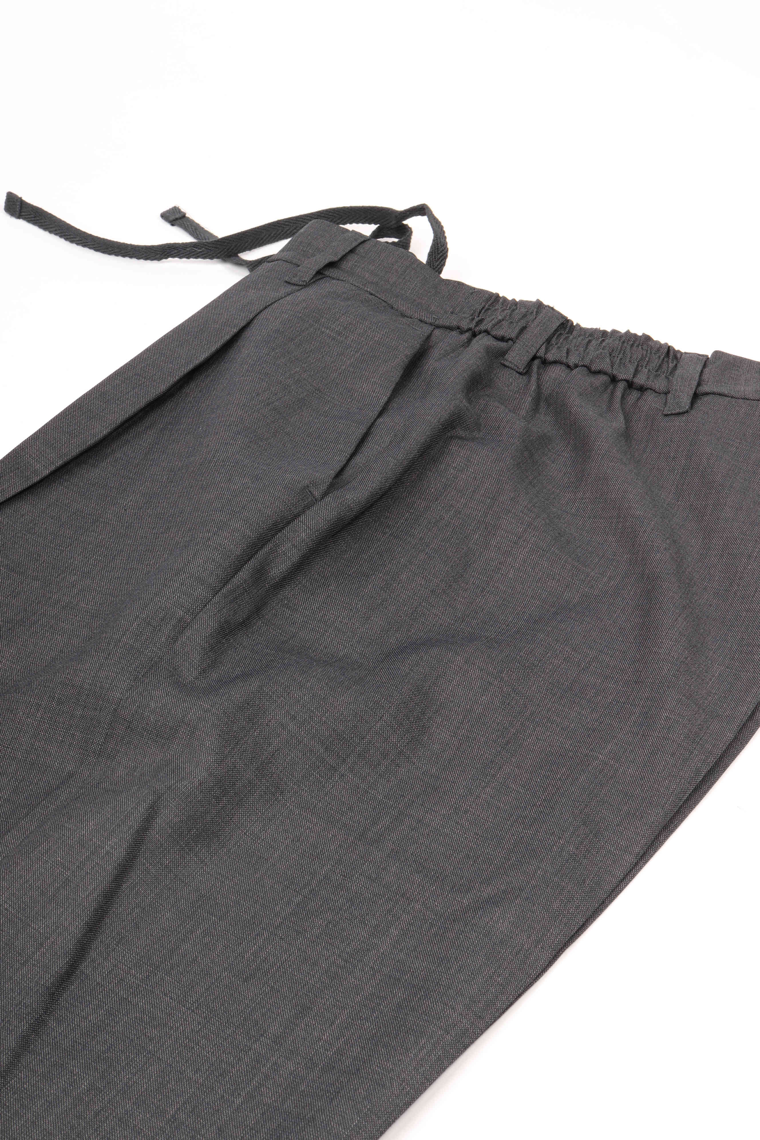 Reg. wool blend pl pant charcoal