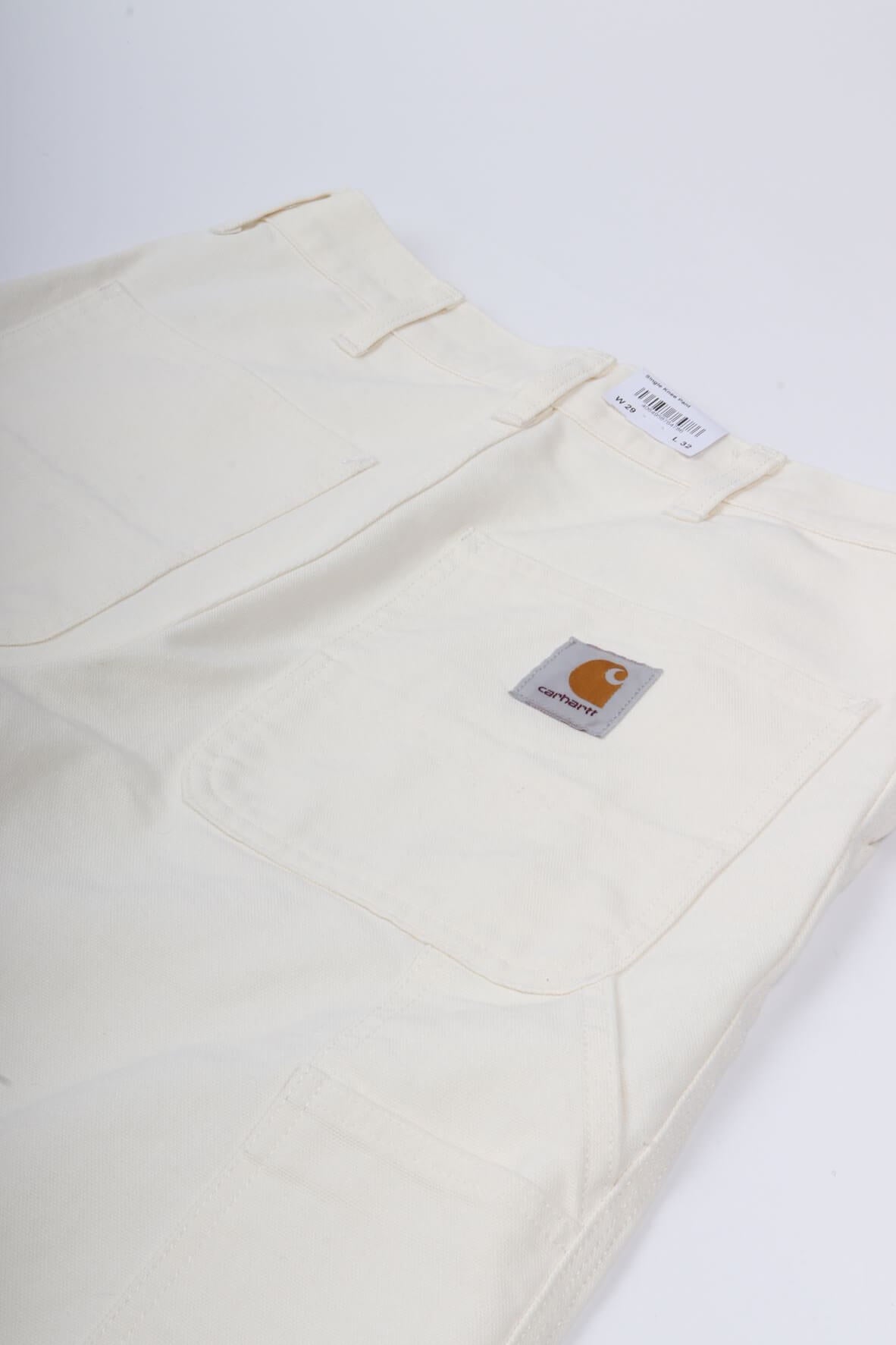 Single knee pant wax rinsed