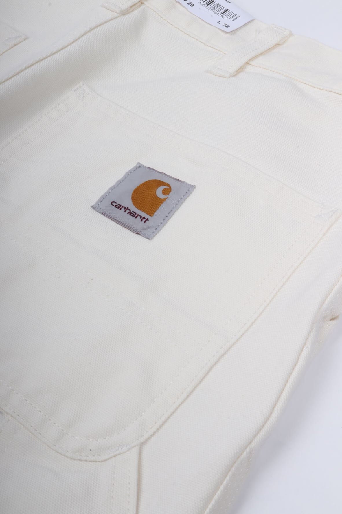 Single knee pant wax rinsed