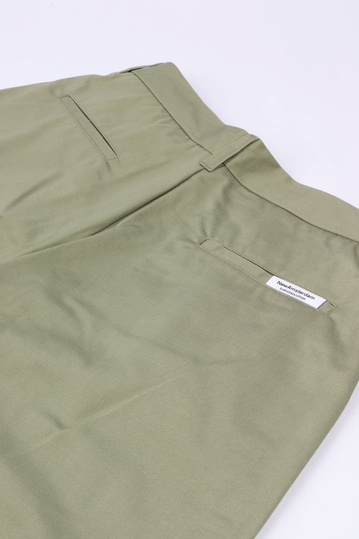 Reworked trousers stage green
