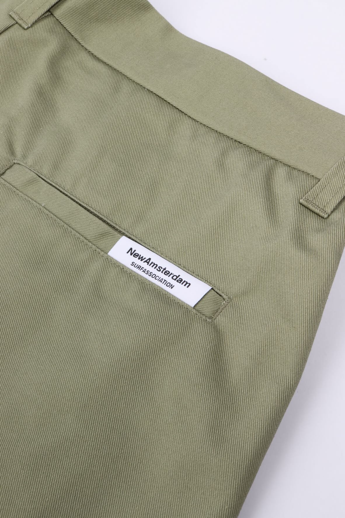 Reworked trousers stage green