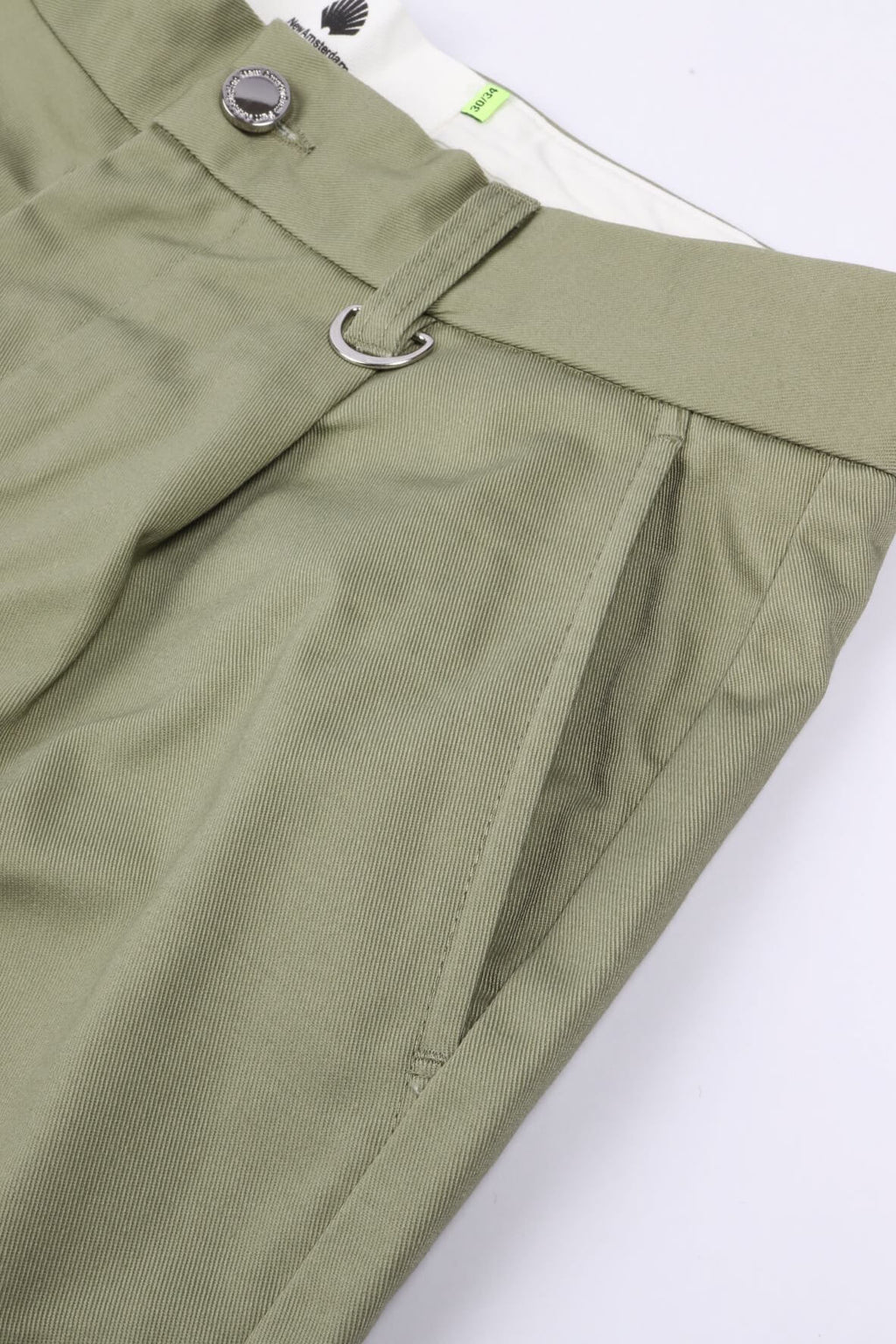 Reworked trousers stage green