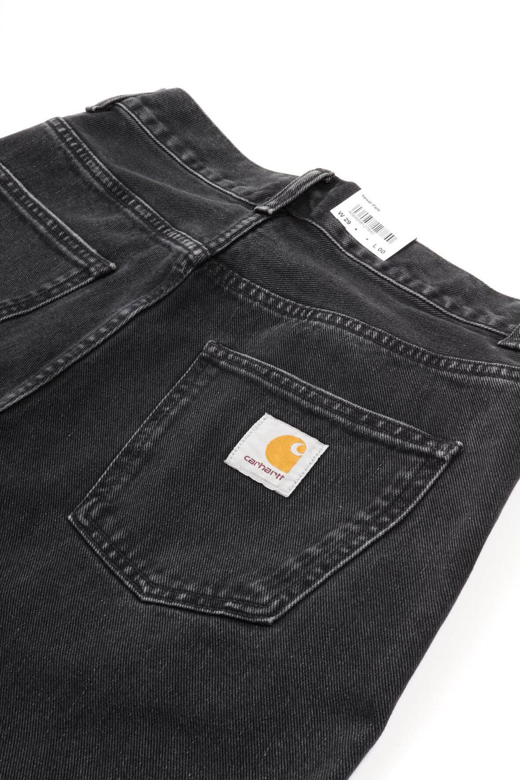 Newel pant black stone wash