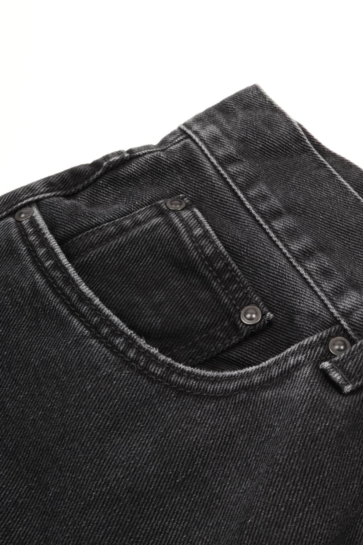 Newel pant black stone wash