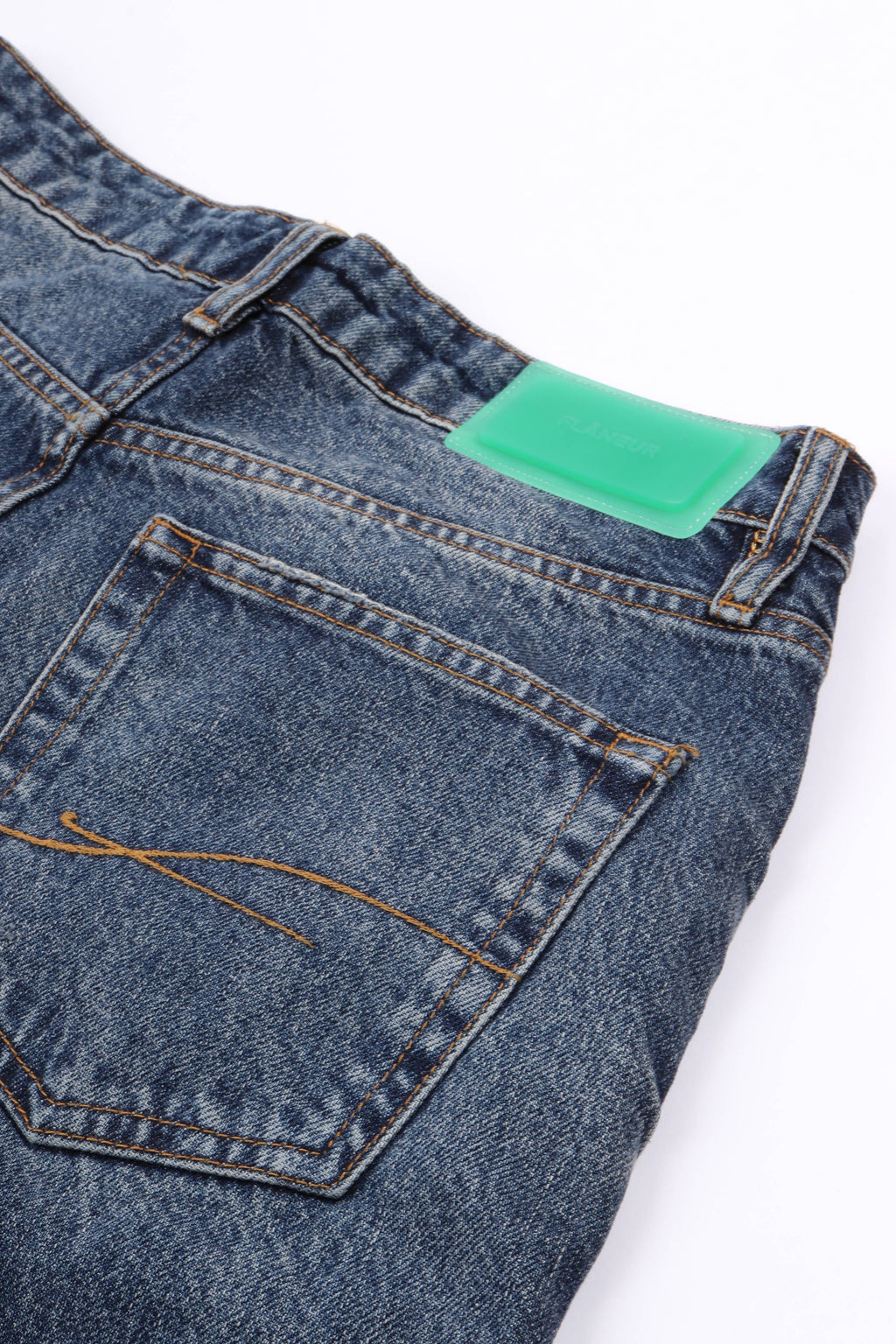 Relaxed jeans aged indigo