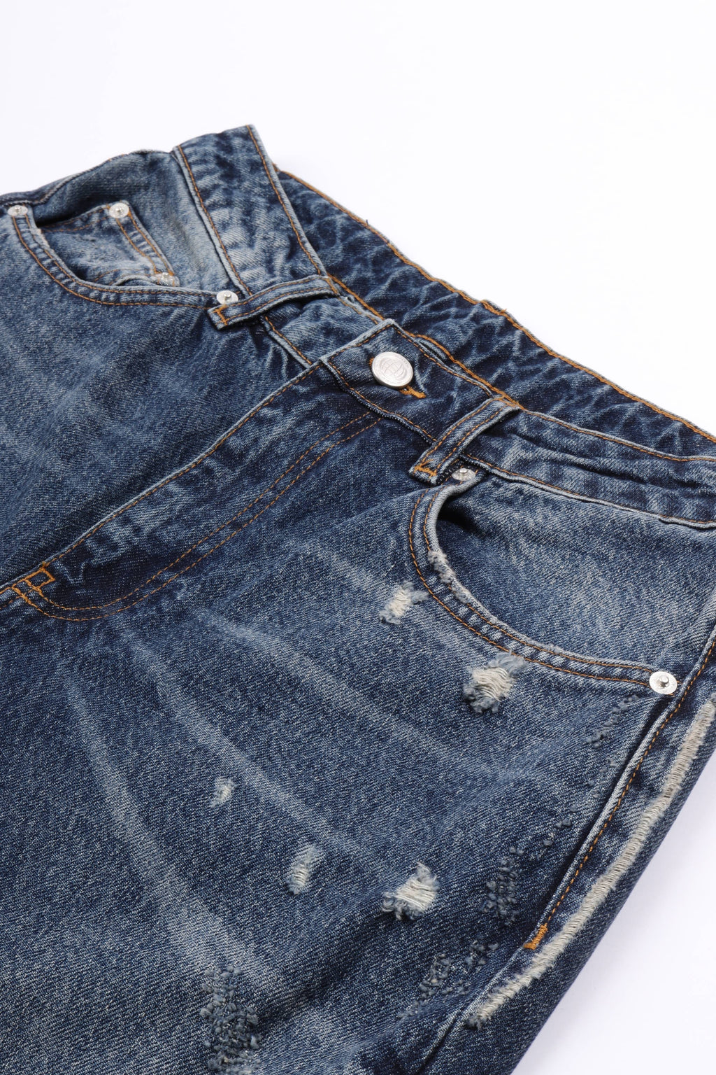 Relaxed jeans aged indigo