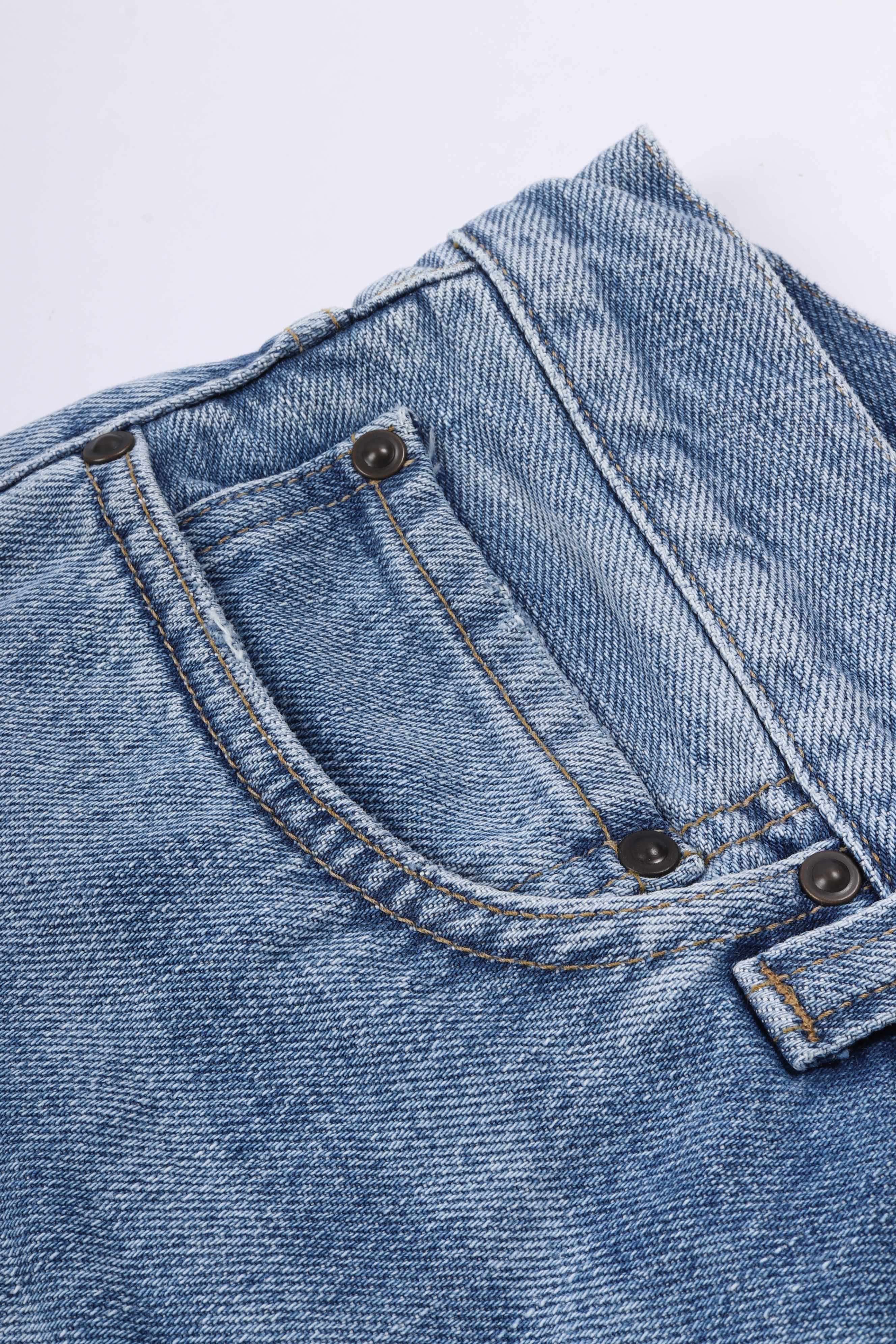 Aaron pant blue. burst wash
