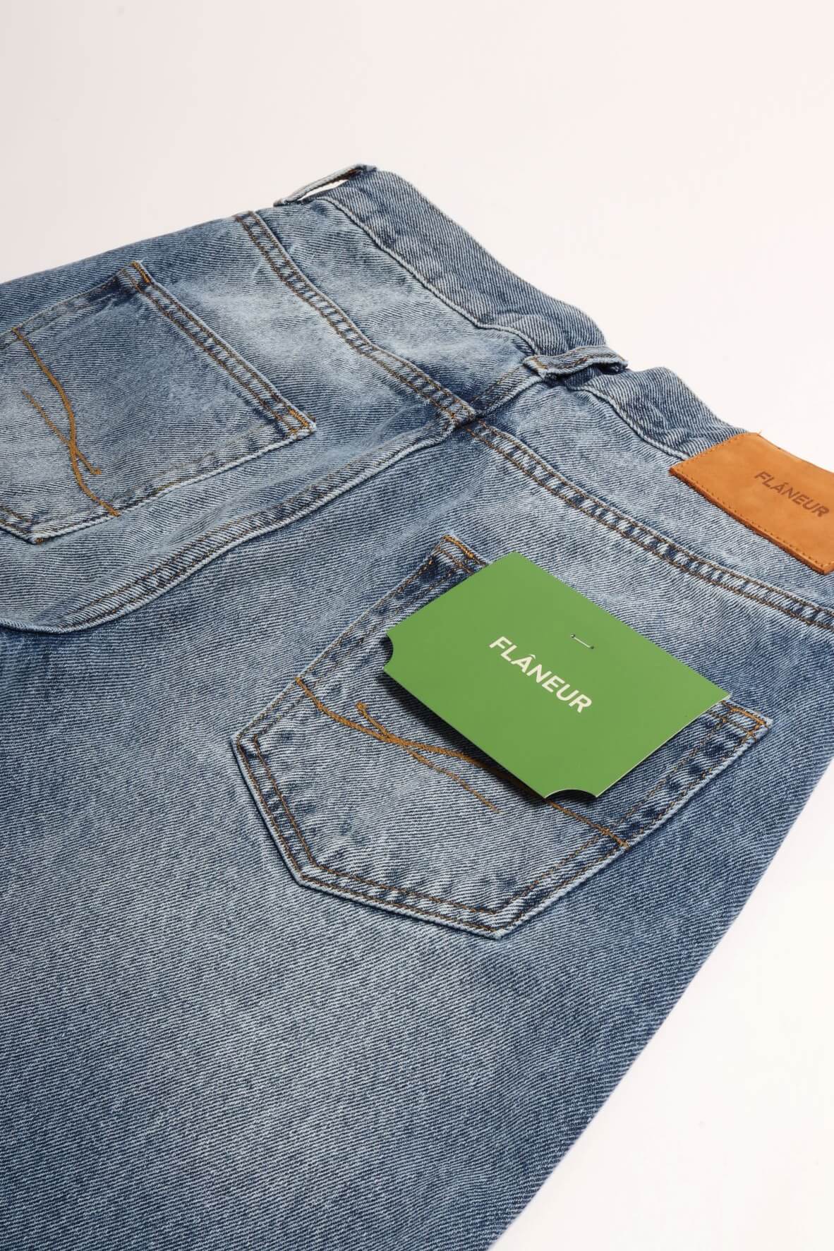Slim jeans vintage blue den