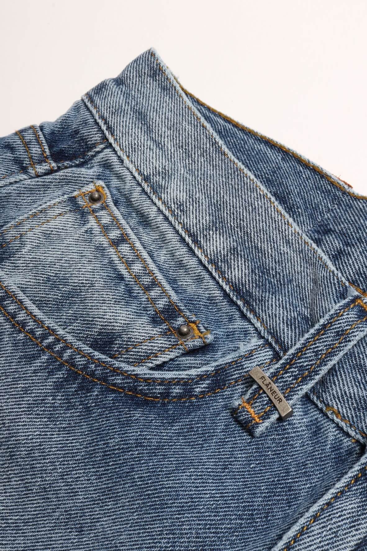 Slim jeans vintage blue den