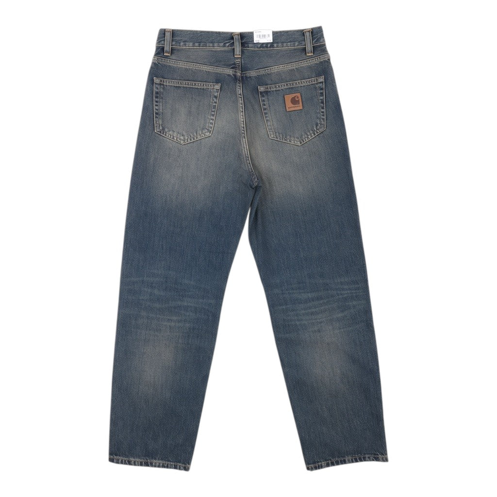 Aaron pant blue. mid worn