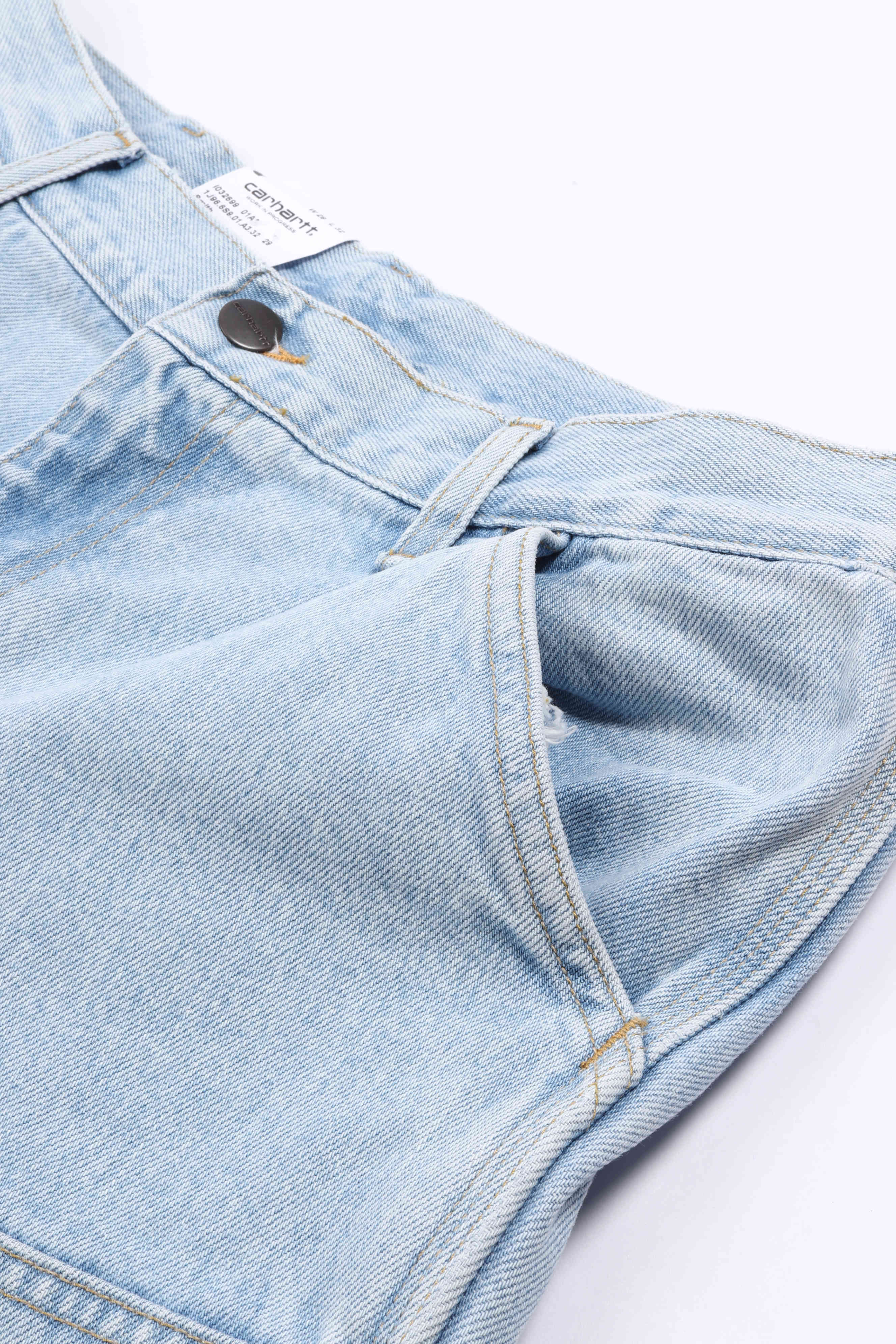 Double knee pant blue - heavy sto