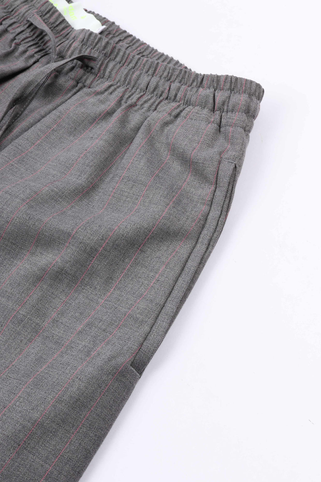 Wool work shorts grey w. pink