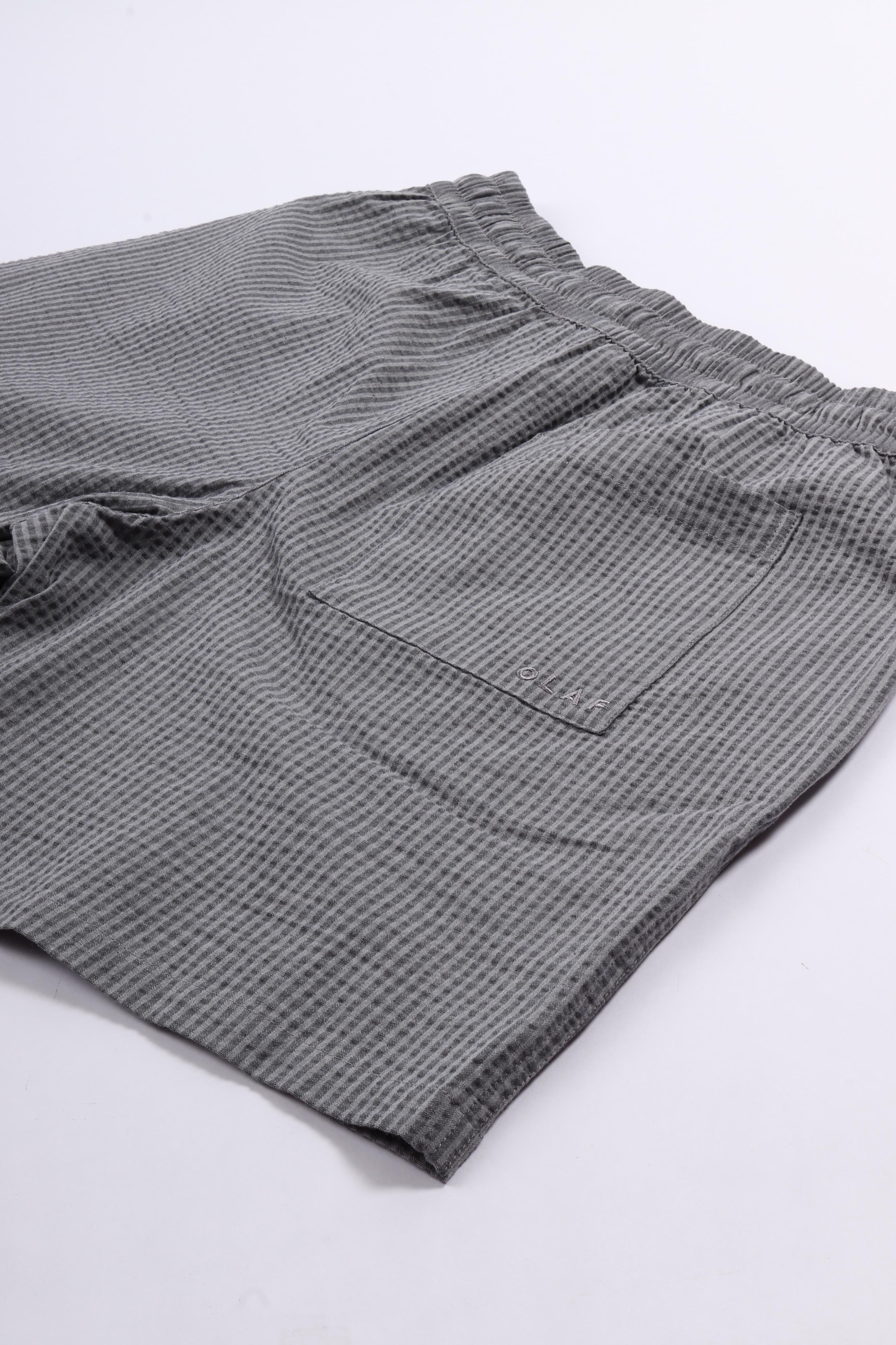 Seersucker shorts heather grey