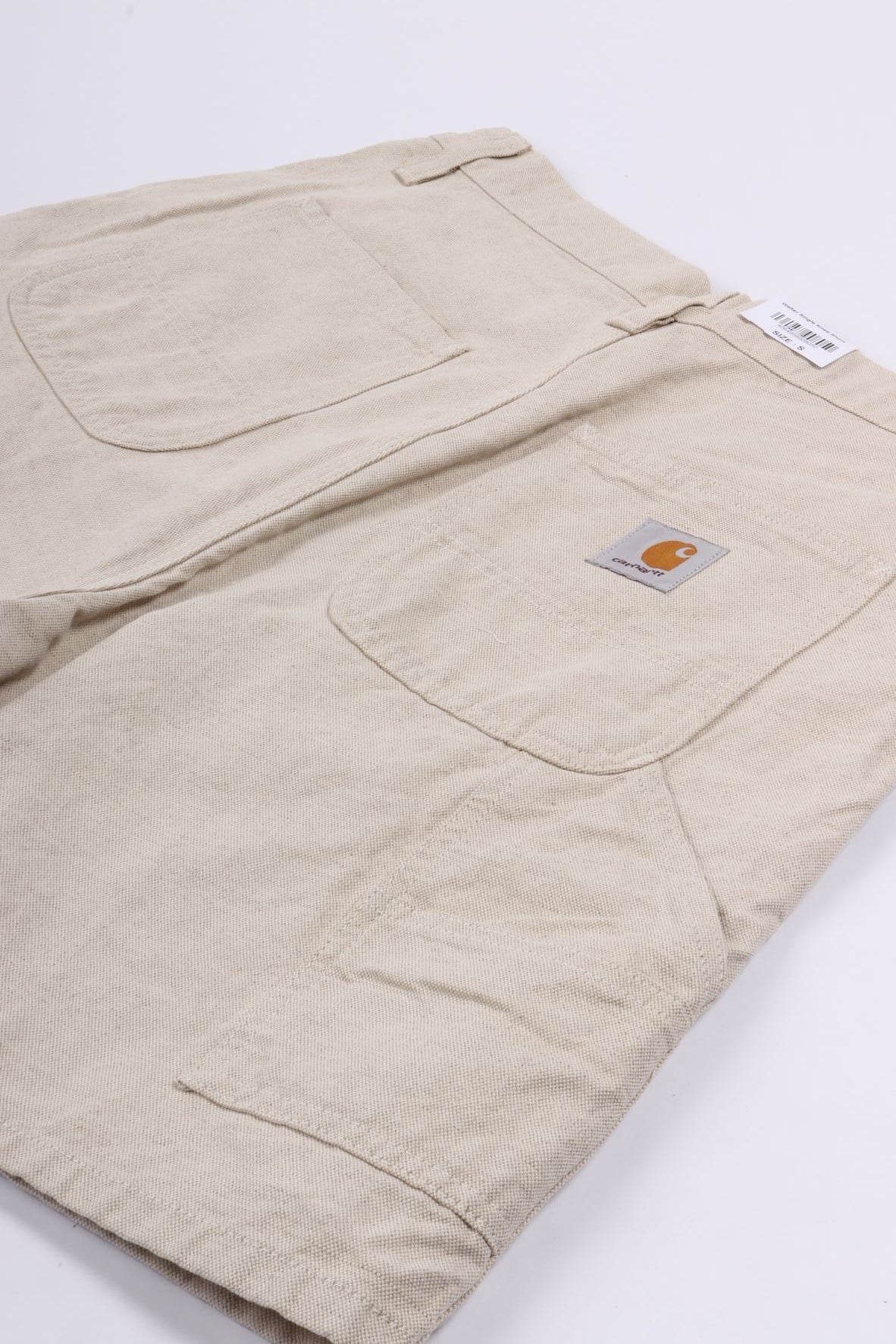 Walter single knee short natural rinsed