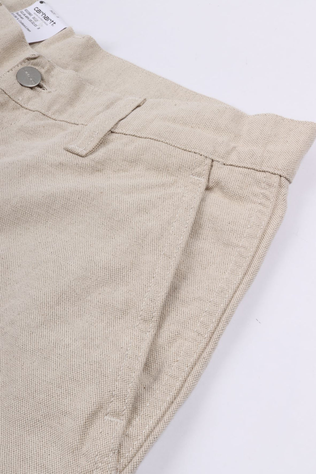 Walter single knee short natural rinsed