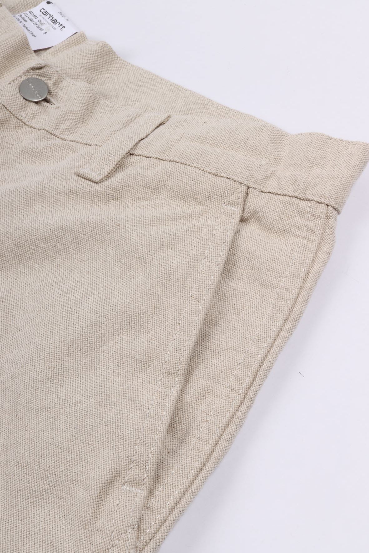Walter single knee short natural rinsed