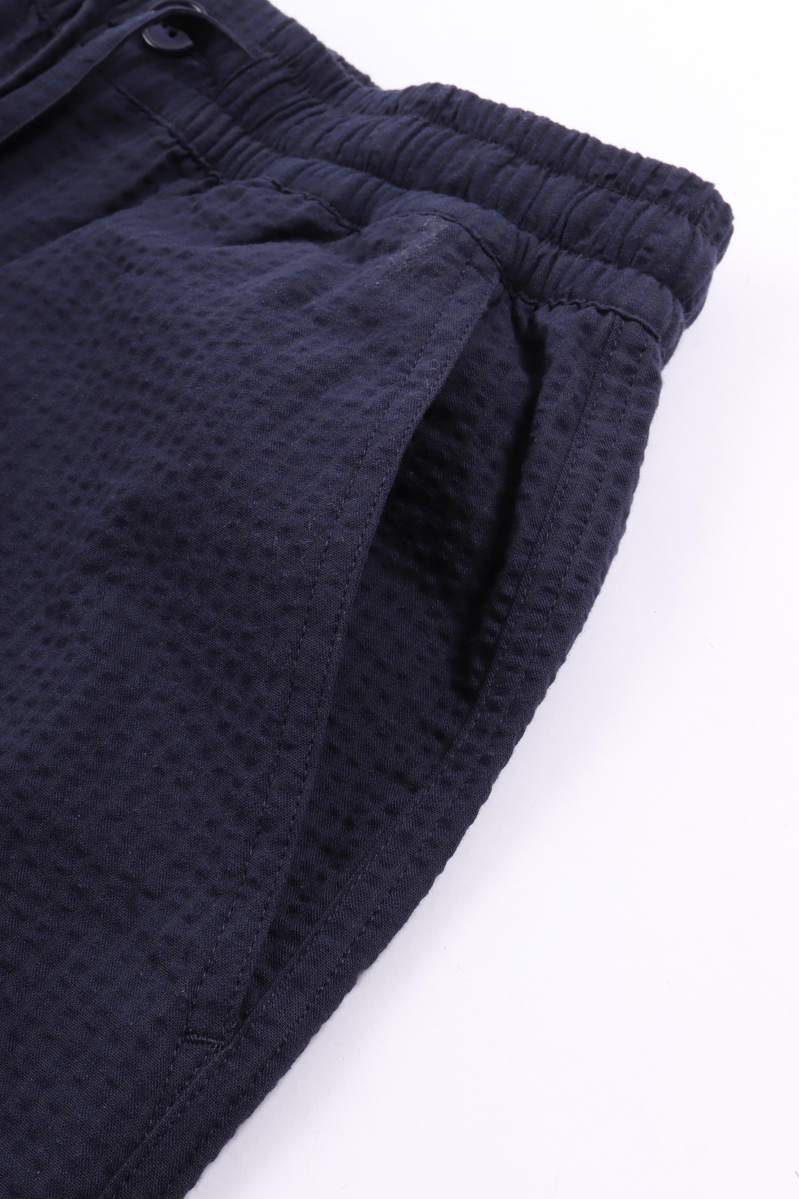 Seersucker shorts navy