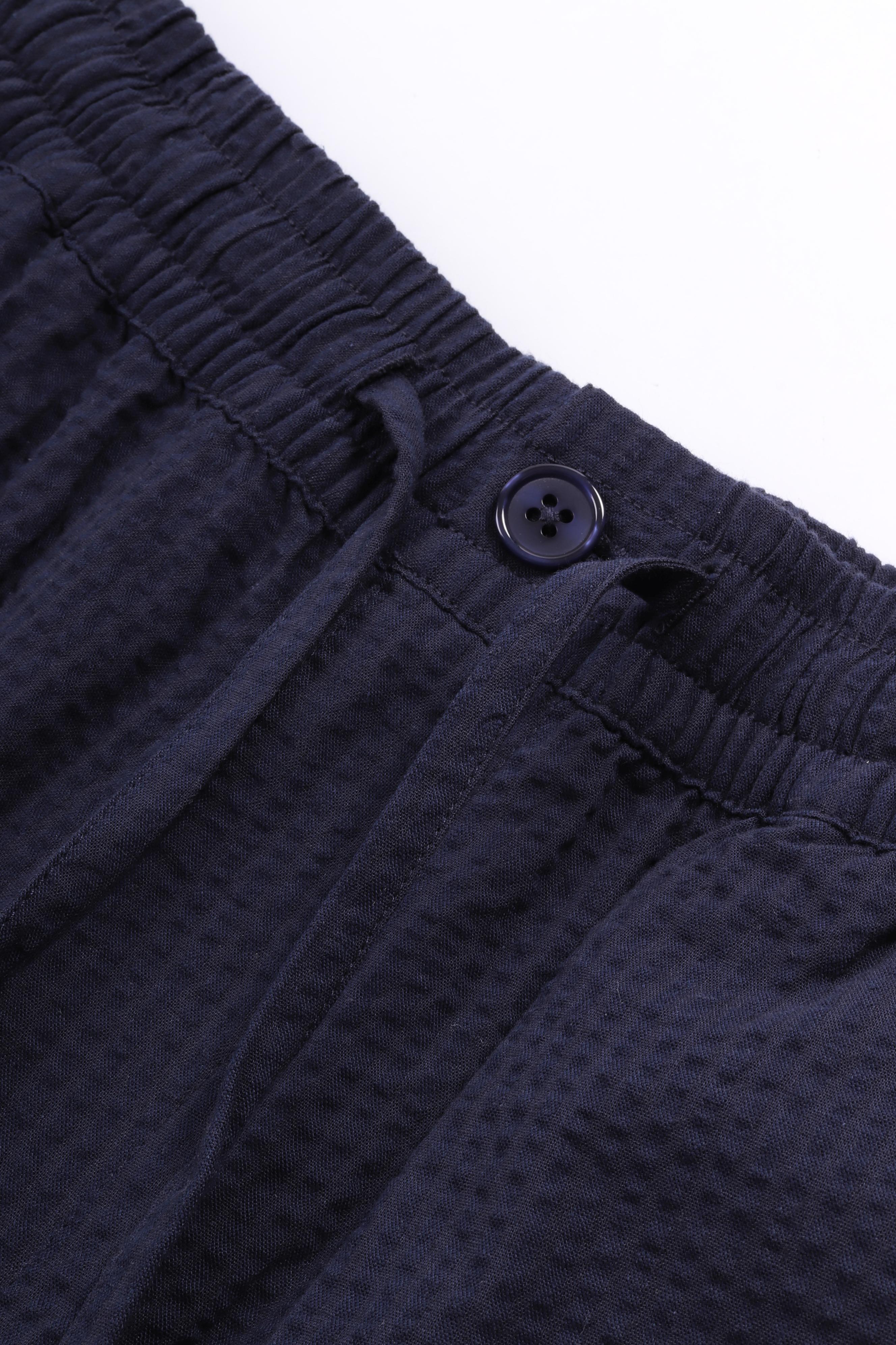 Seersucker shorts navy