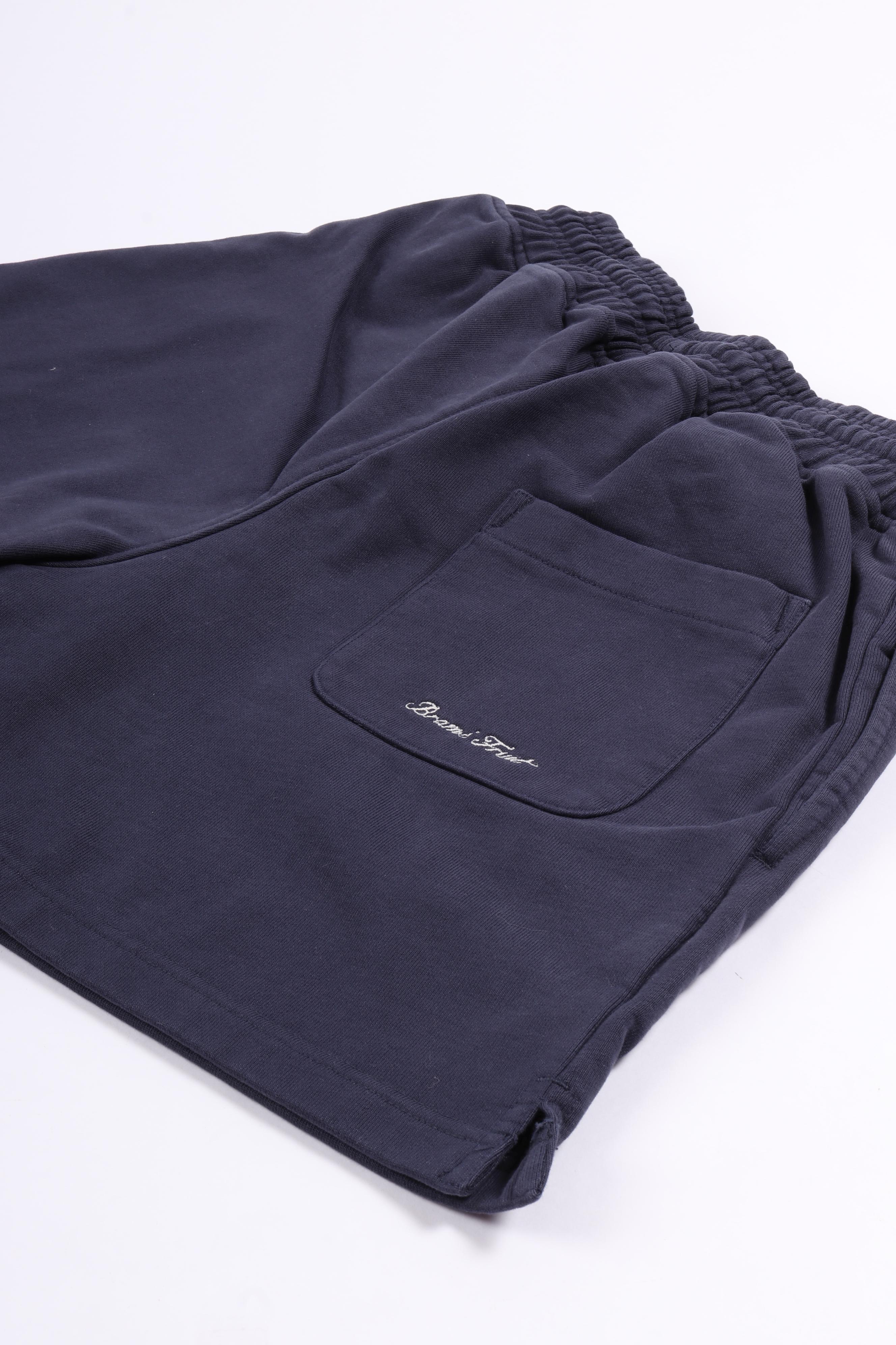 Varsity jogger shorts midnight blue