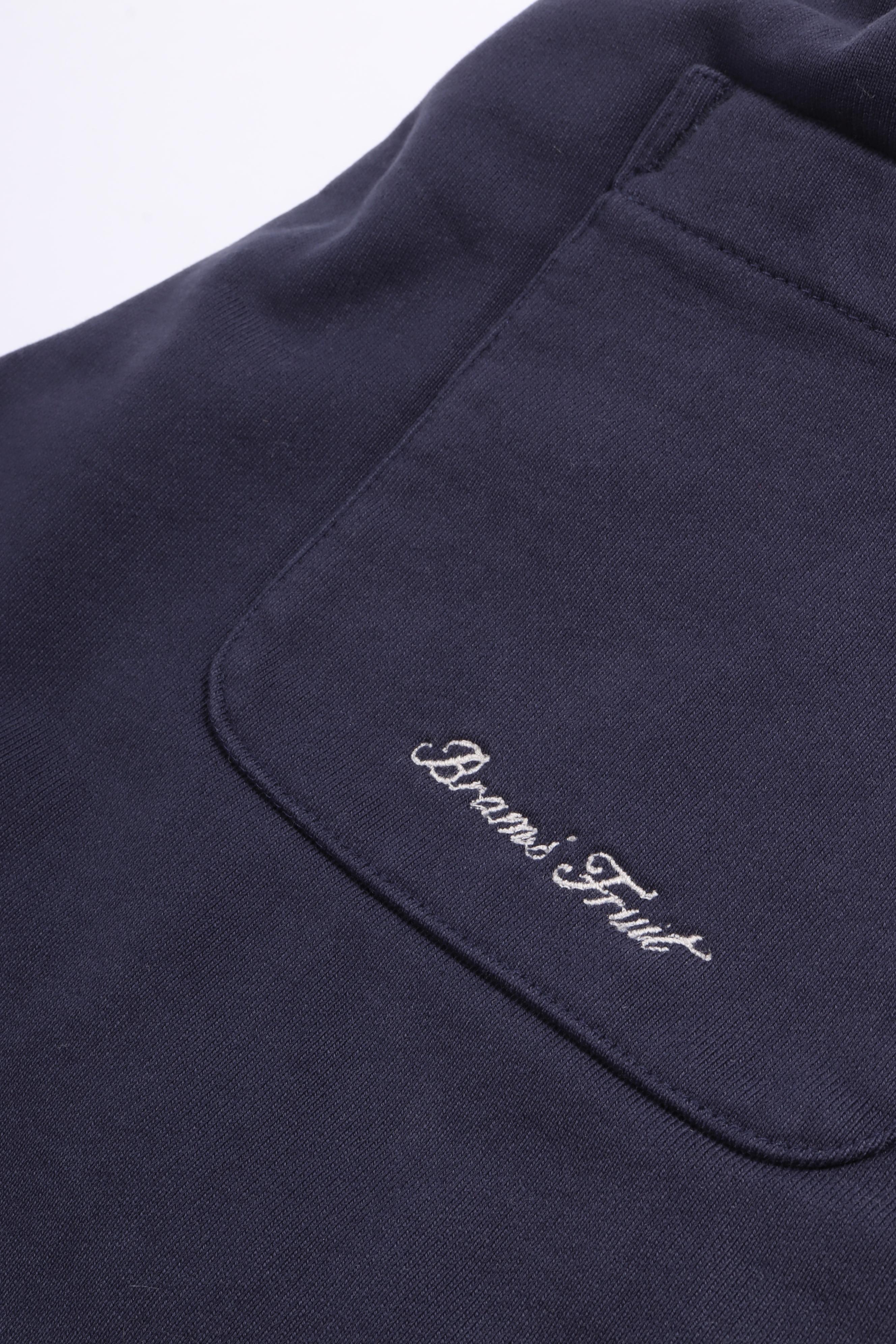 Varsity jogger shorts midnight blue