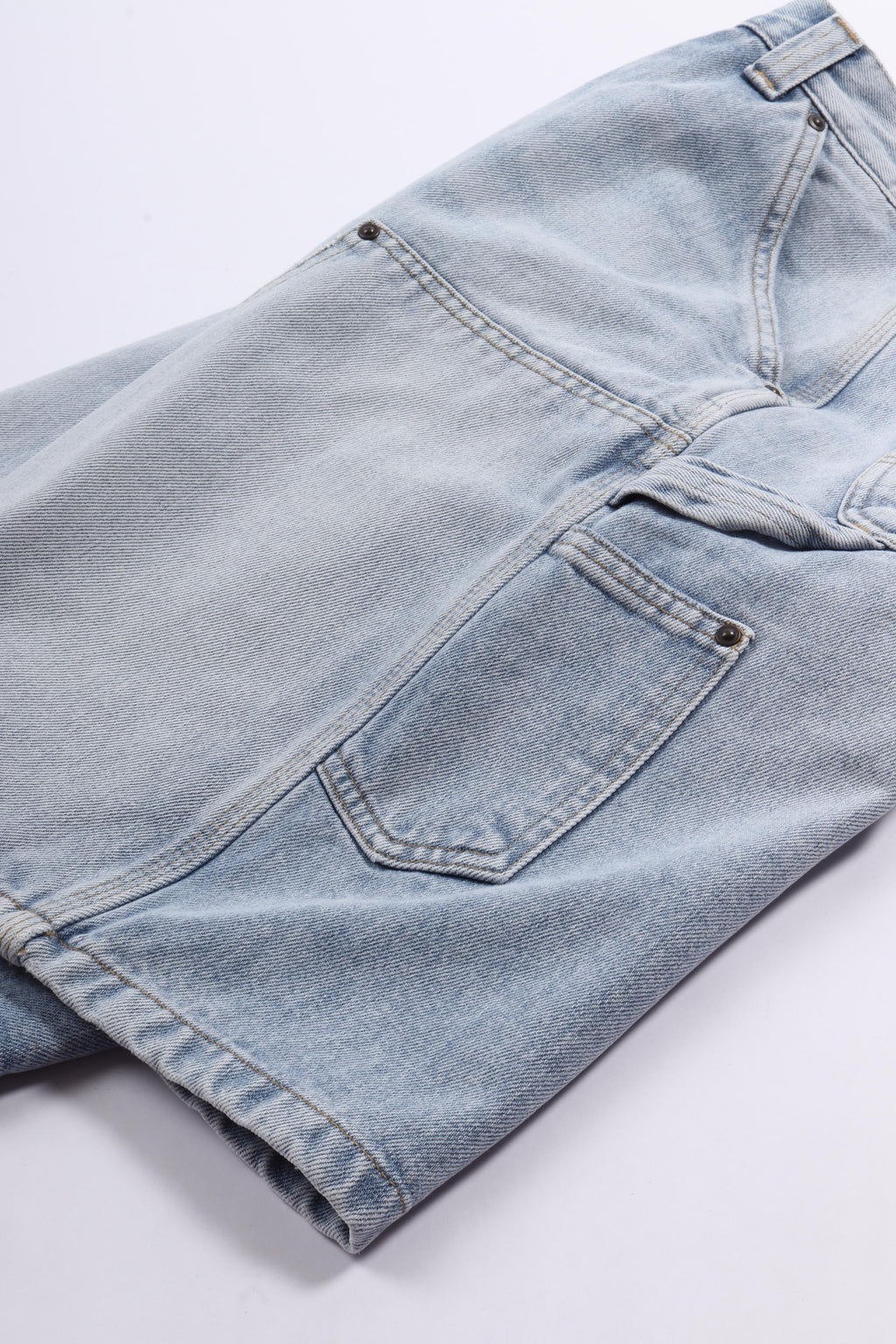 Og double knee short blue heavy worn