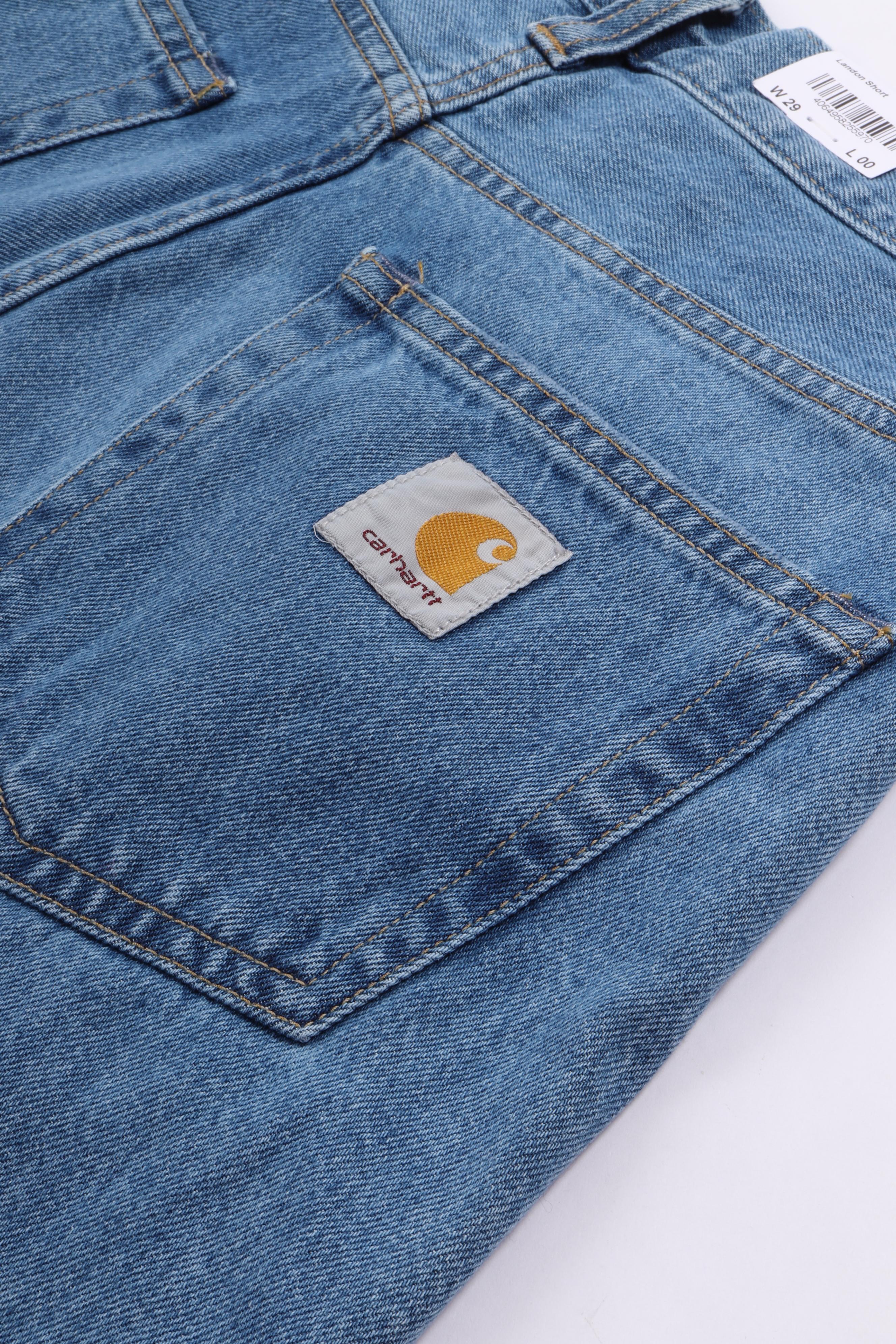 Landon short blue. heavy