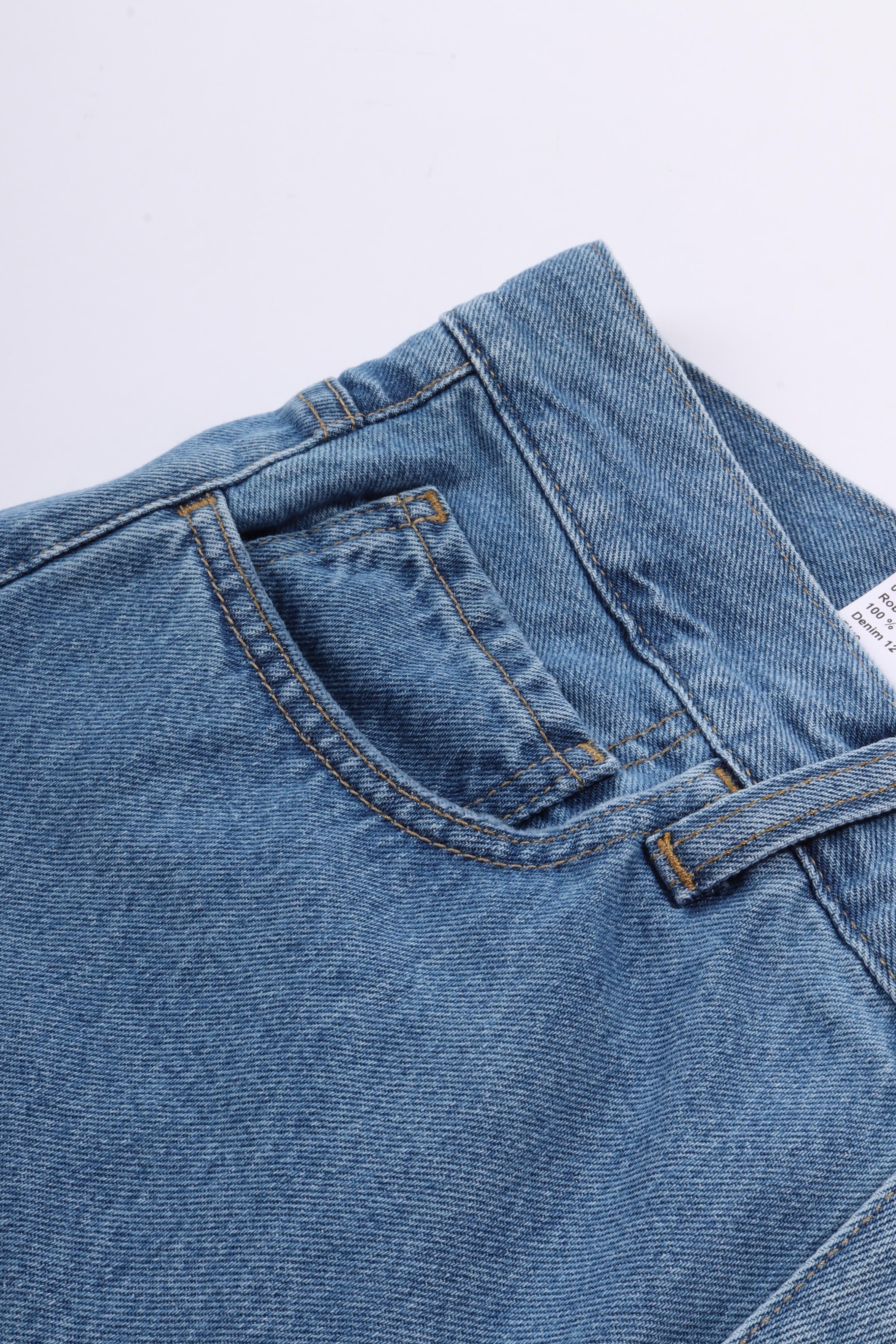 Landon short blue. heavy