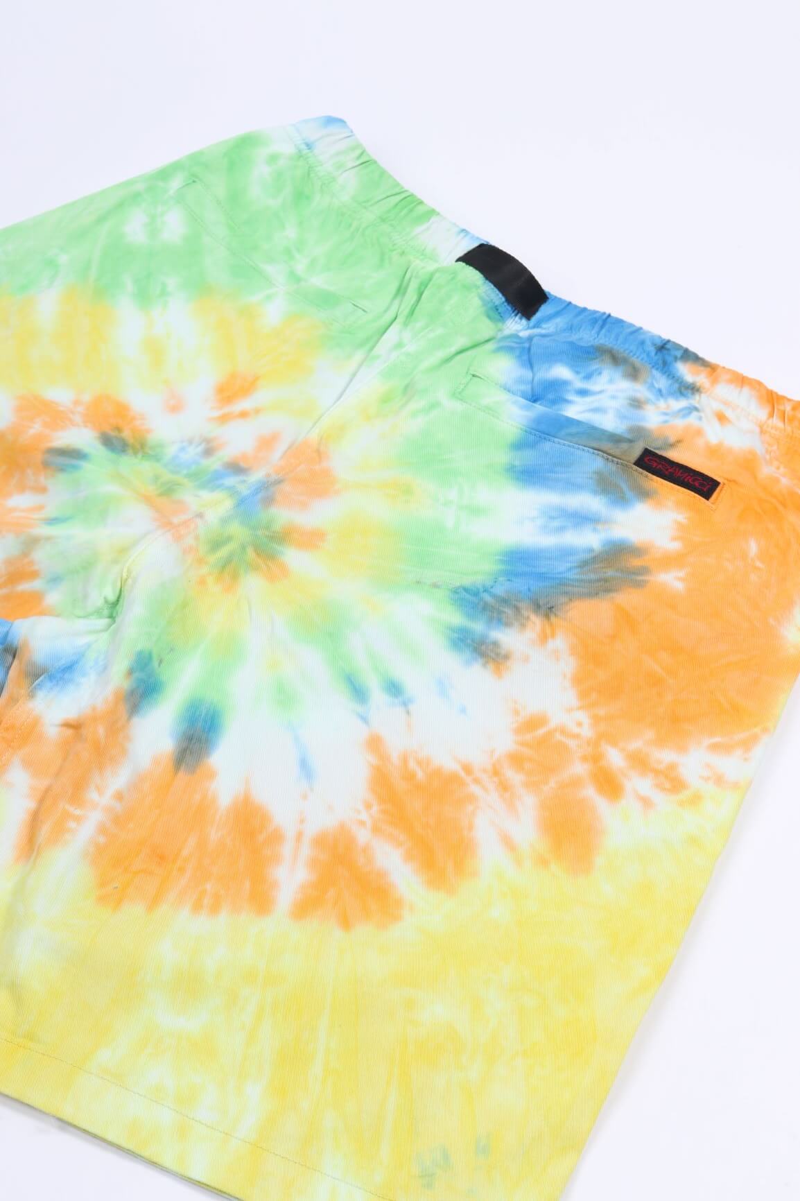 Tie dye g-shorts orange spiral
