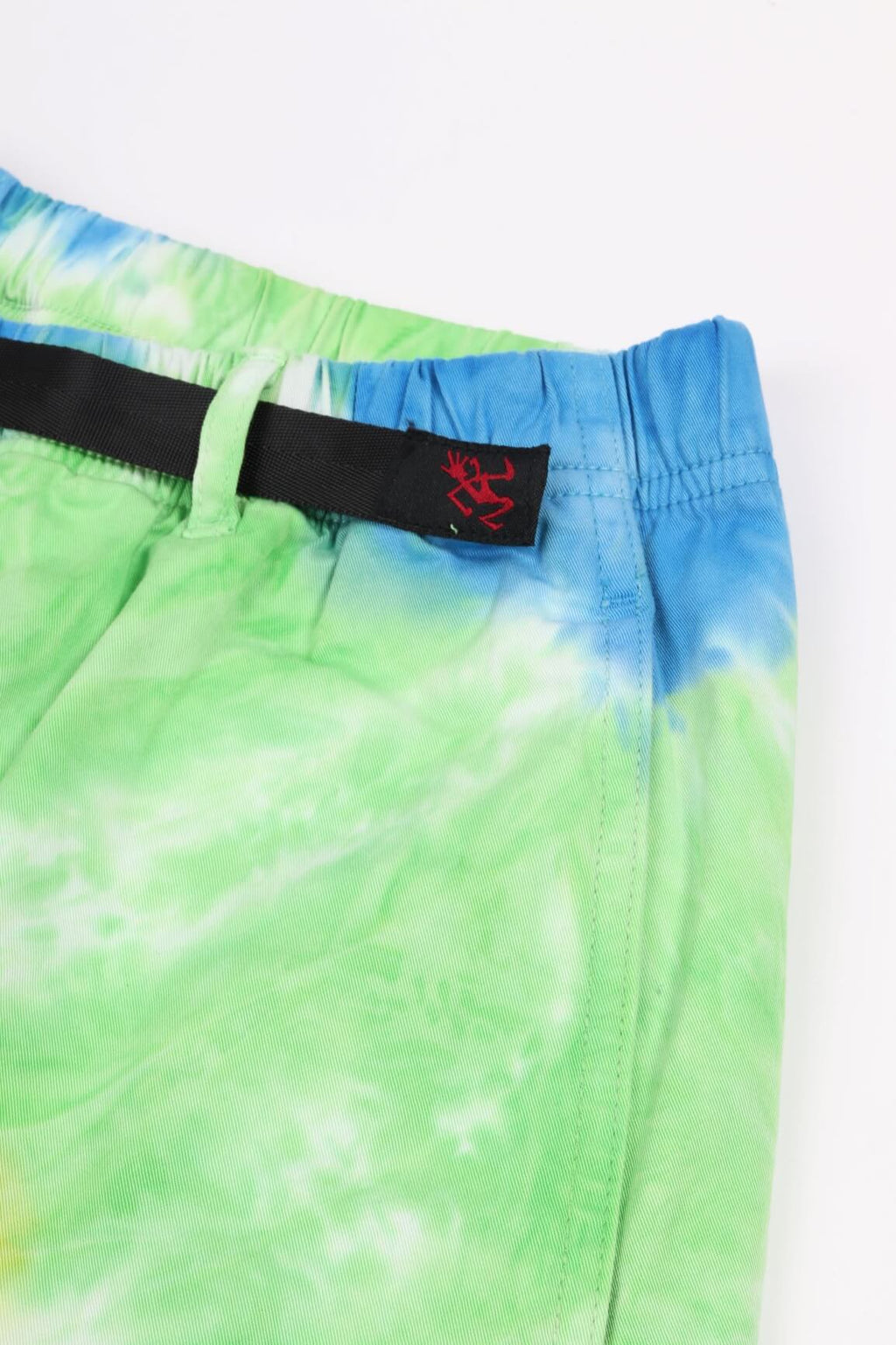 Tie dye g-shorts orange spiral