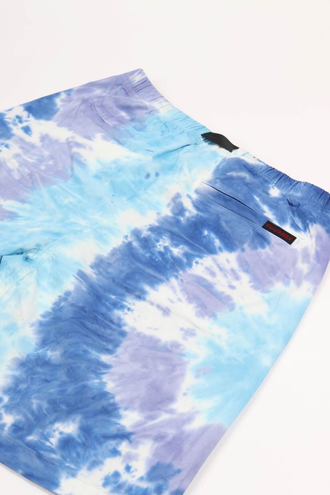 Tie dye g-shorts blue psychedelic