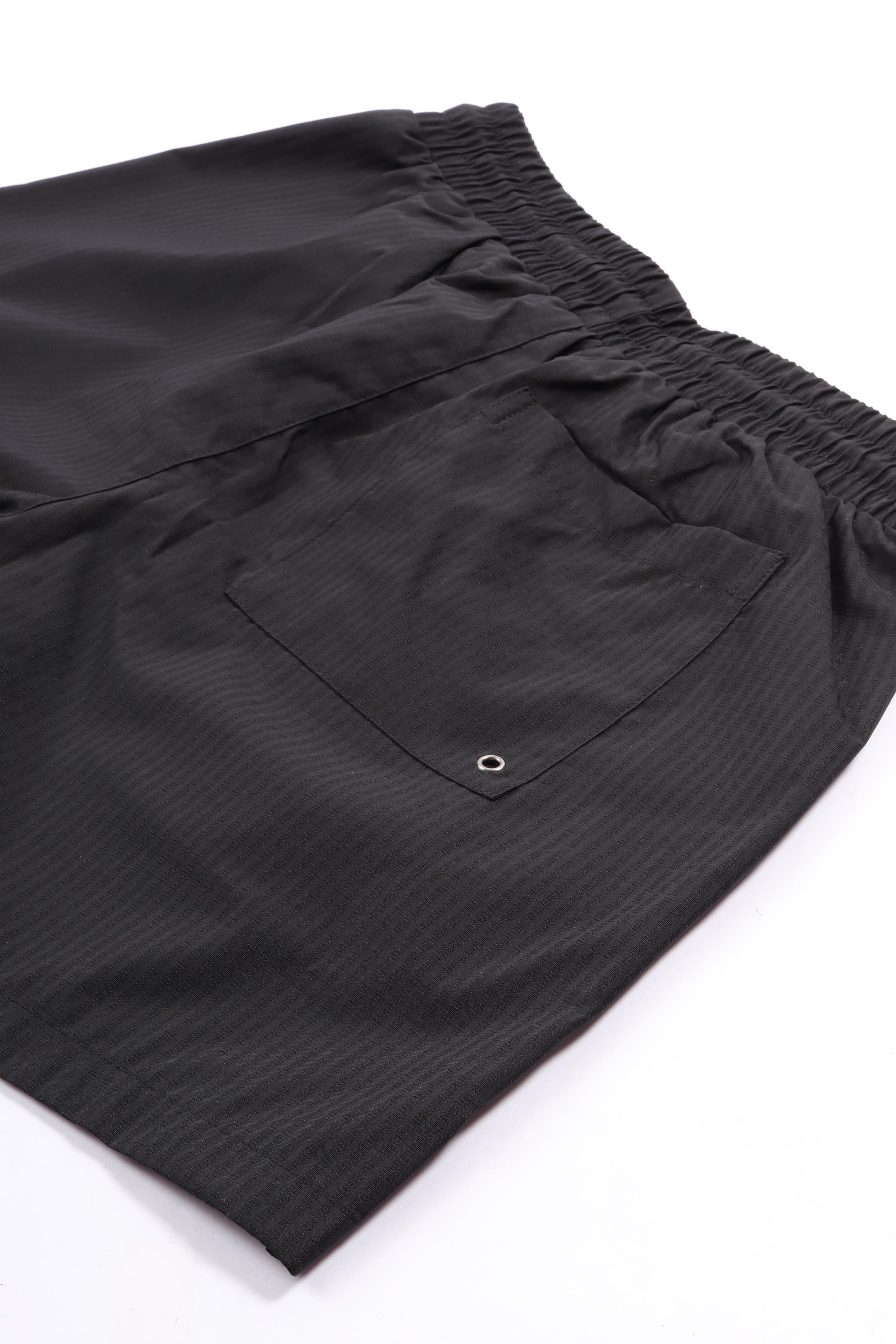 Texture regular swim shorts black
