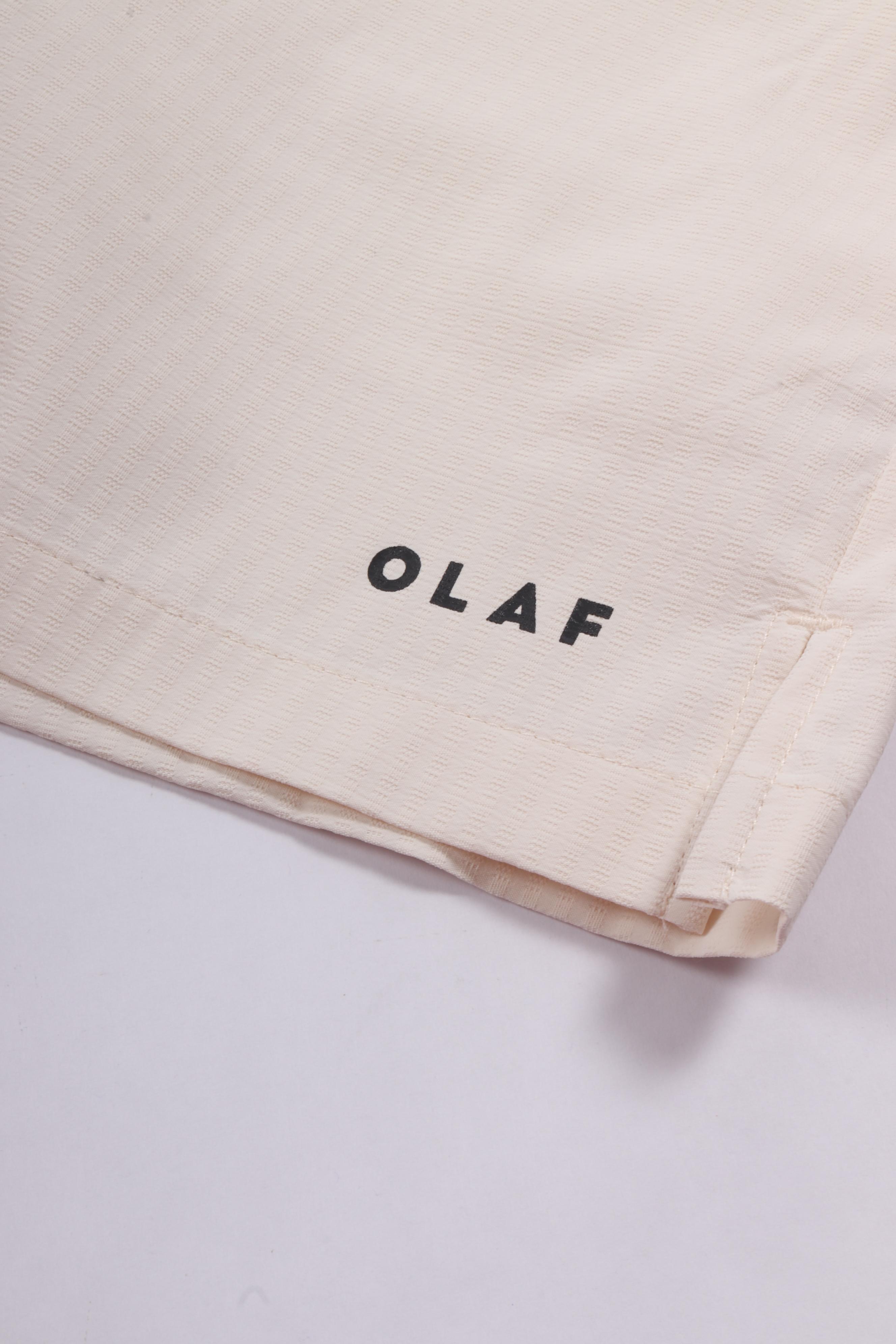 Texture regular swim shorts offwhite