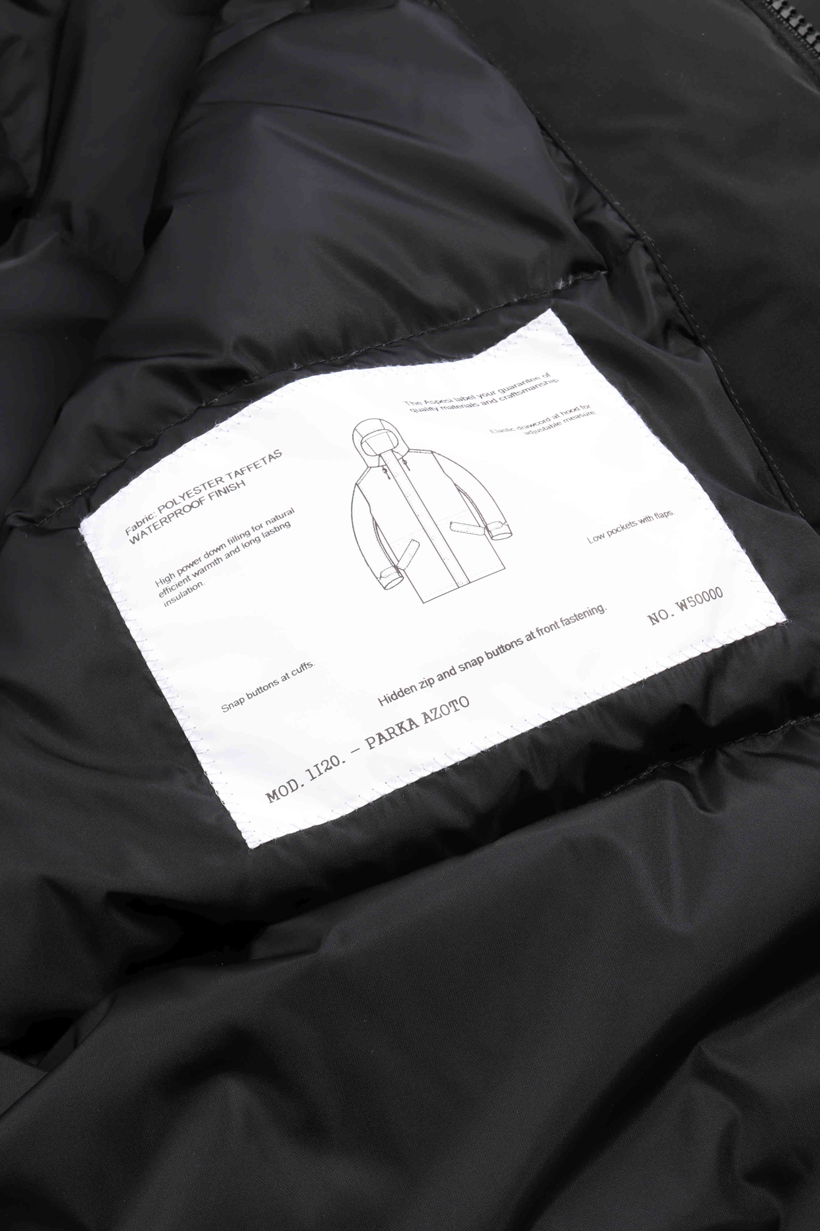 Parka azoto 01241 - black