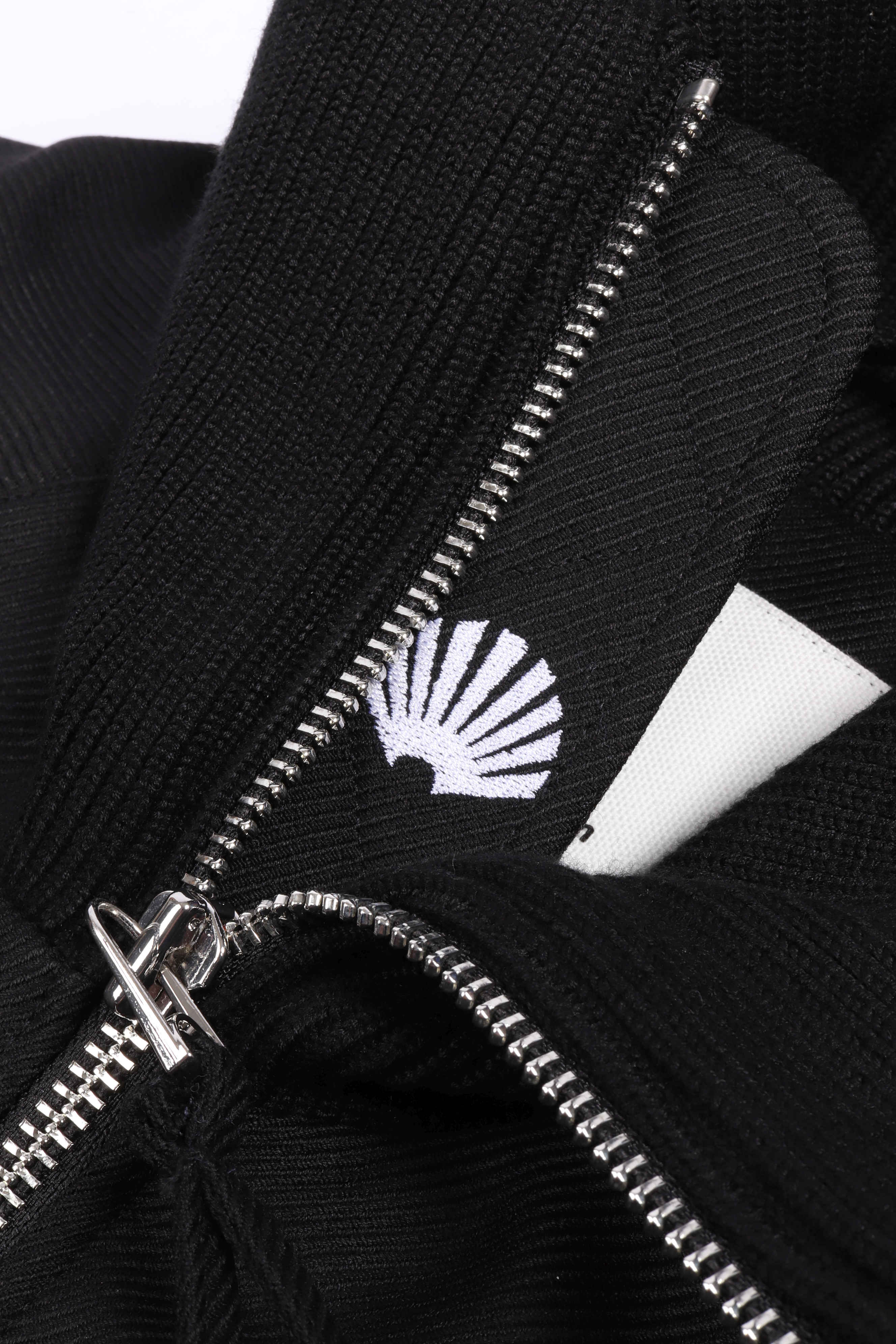 Wool bomber jacke black