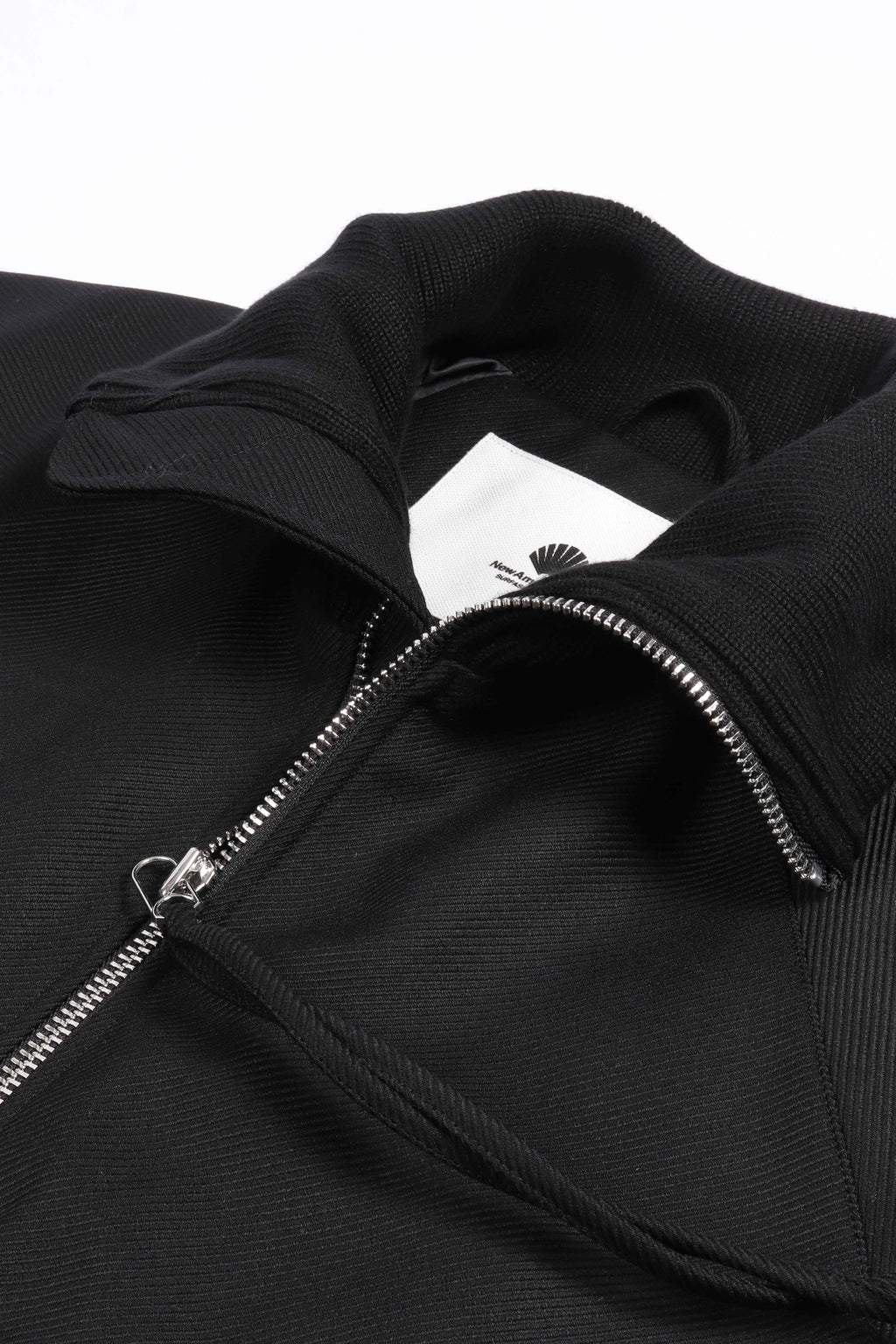 Wool bomber jacke black