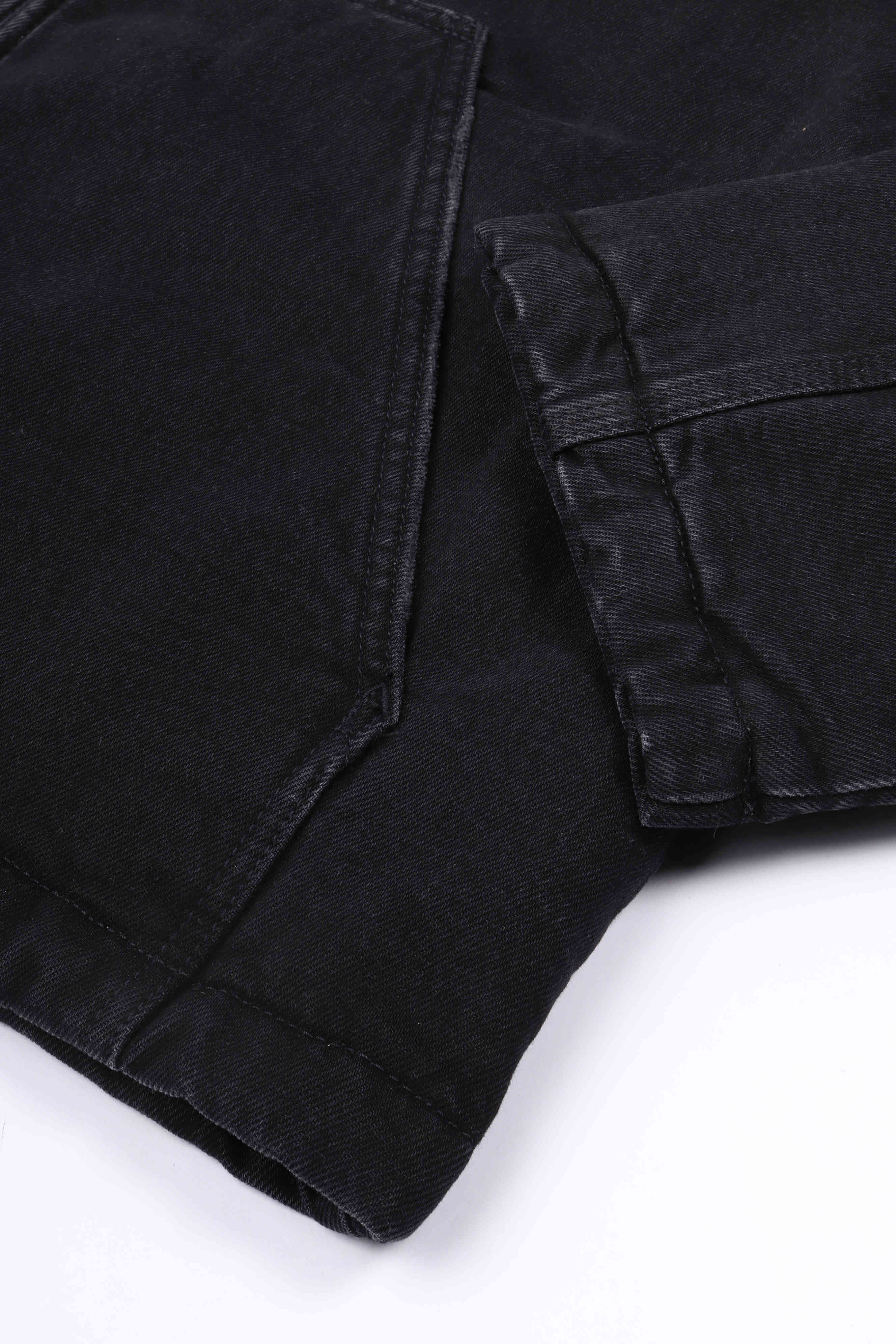 Cleveland jacket black stone wash