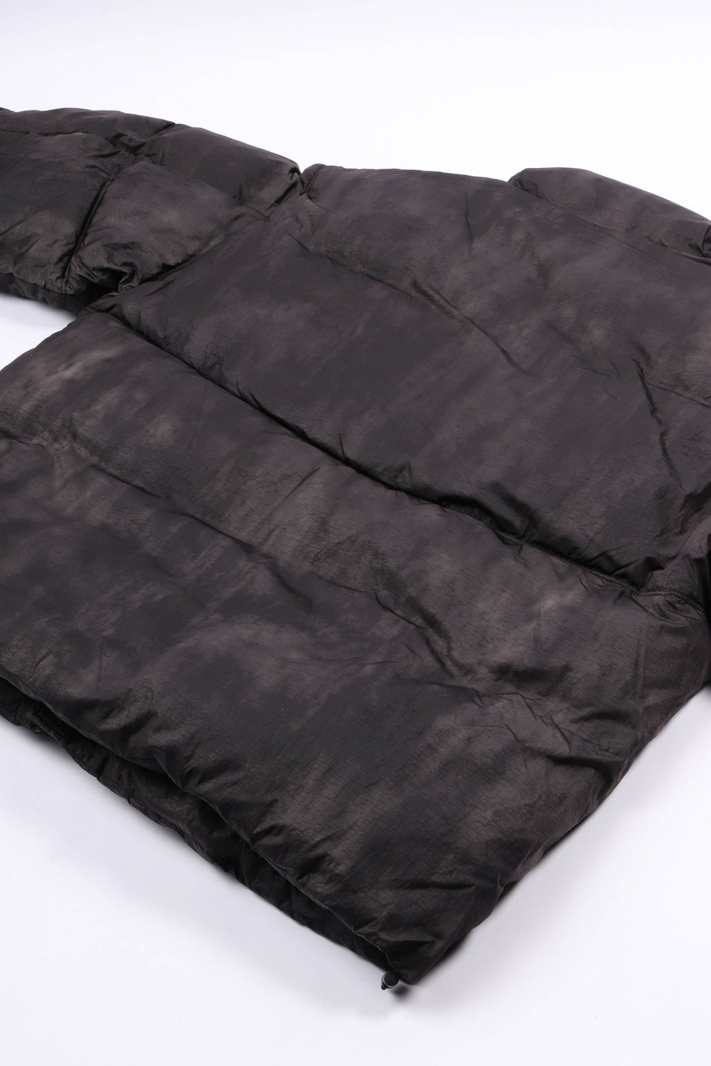 Logo puffer jacket black
