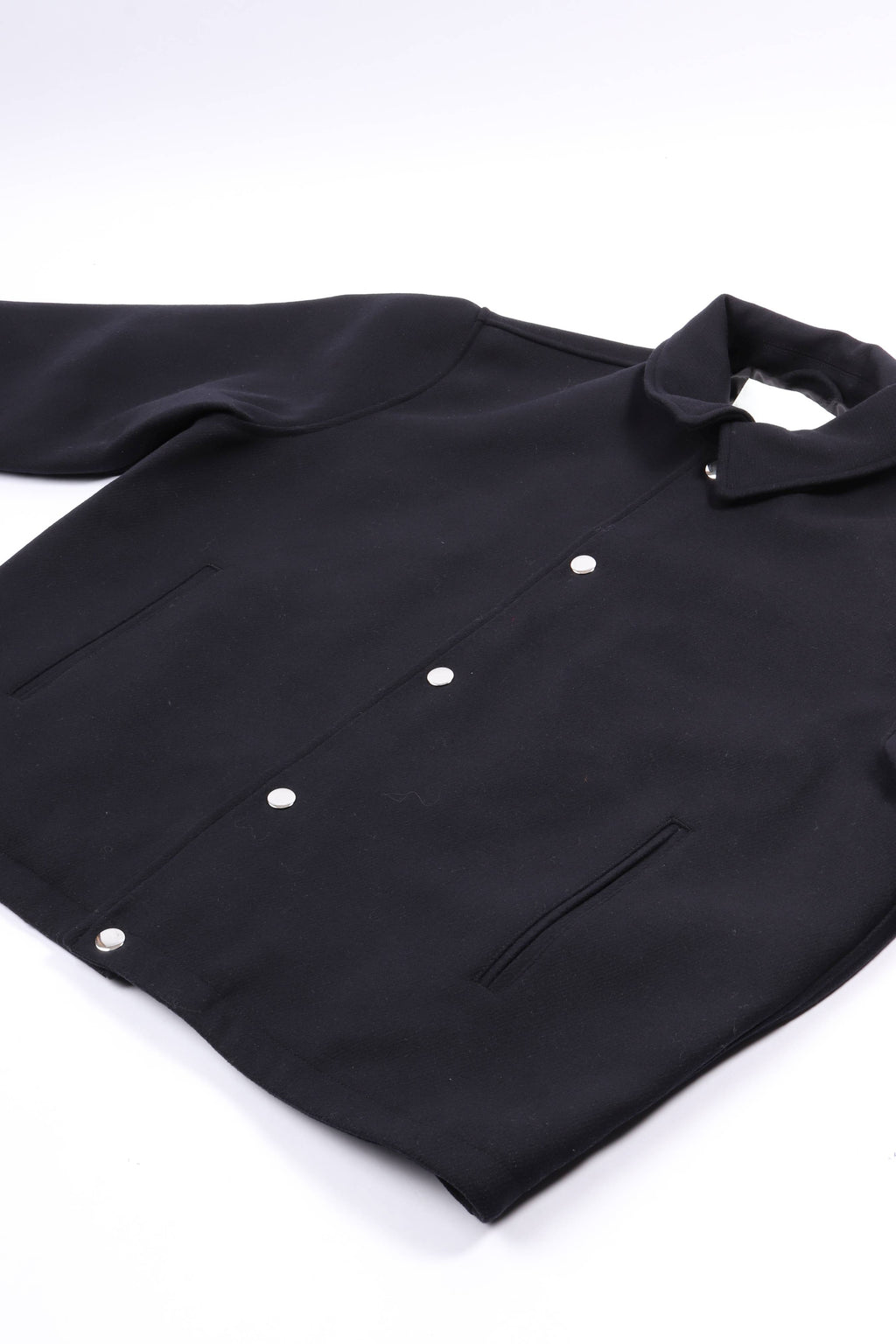 Wool coach jacket black