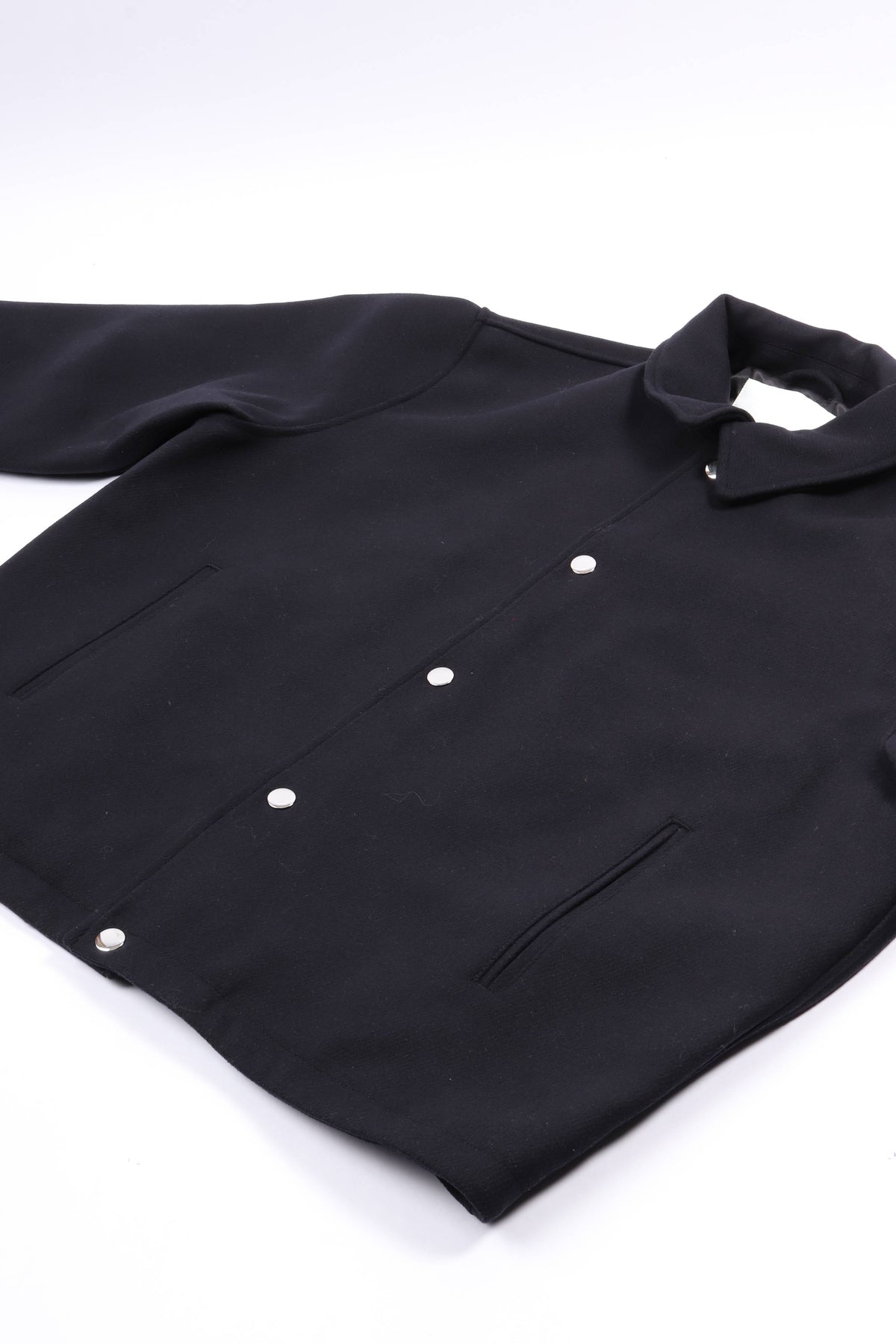 Wool coach jacket black