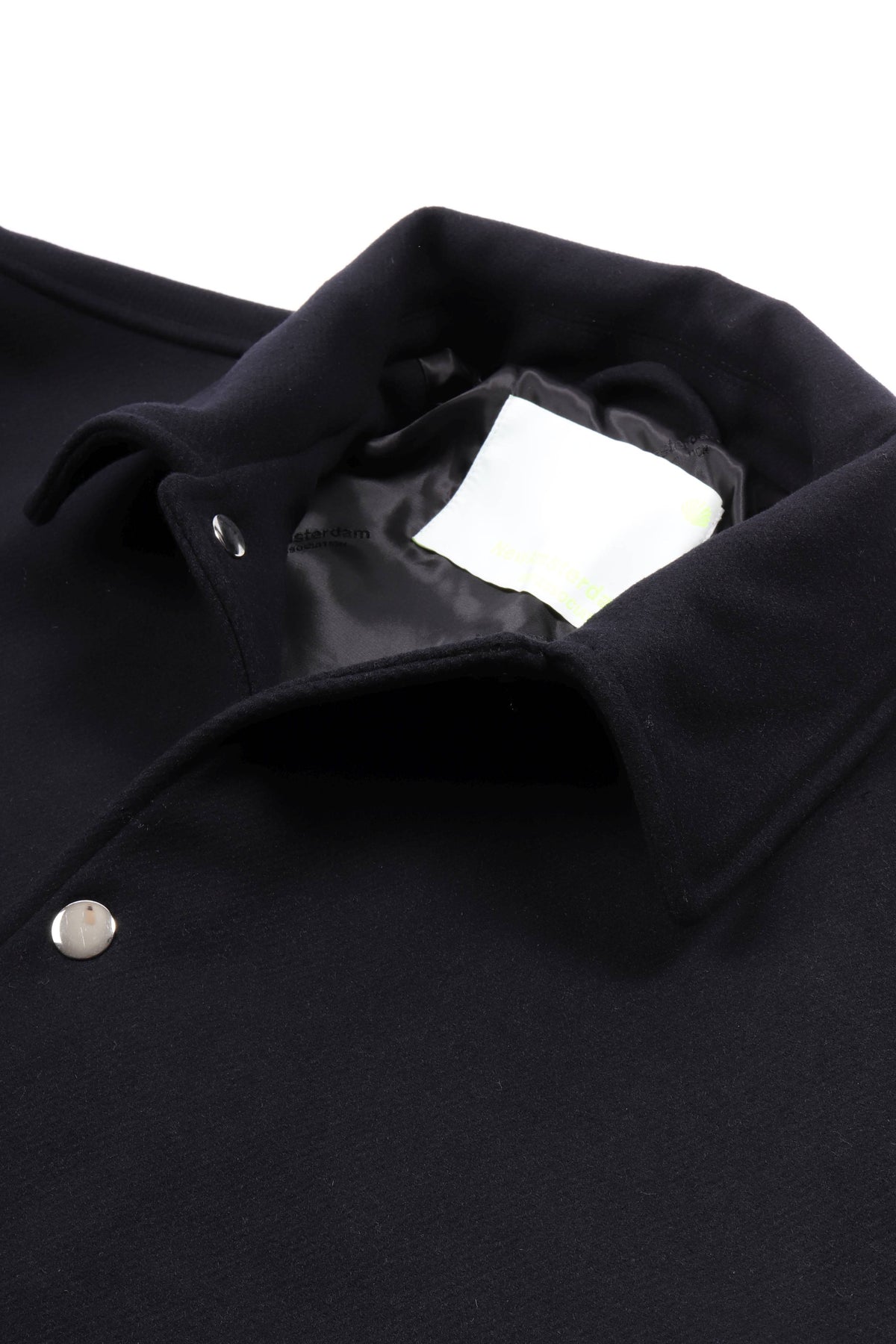 Wool coach jacket black