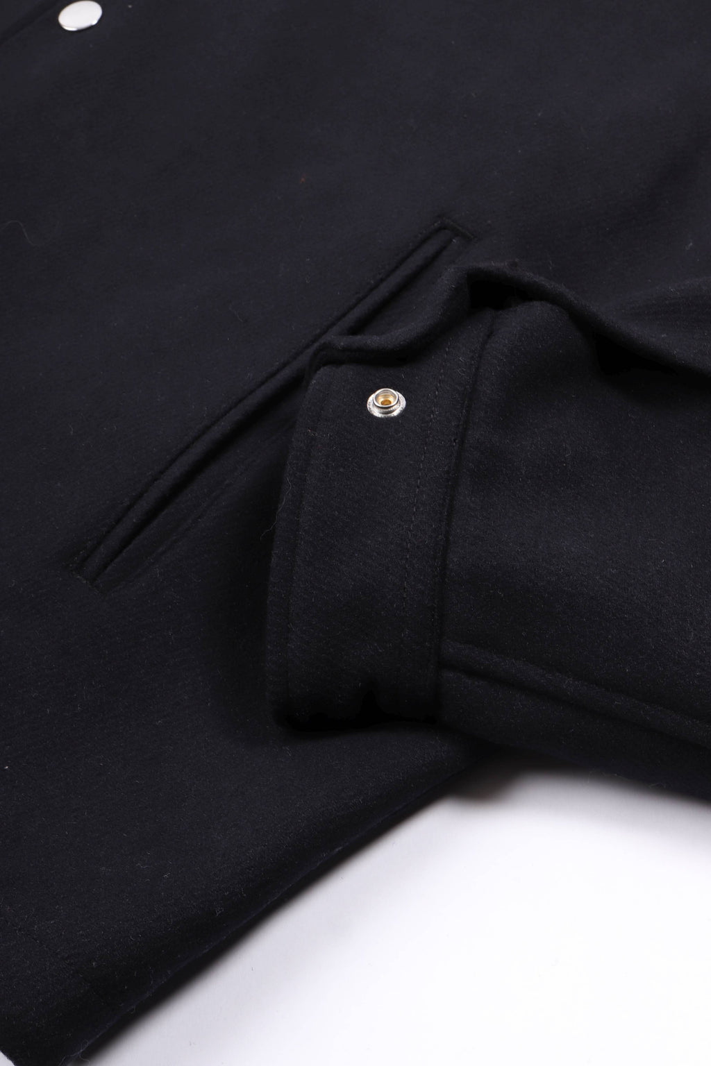 Wool coach jacket black