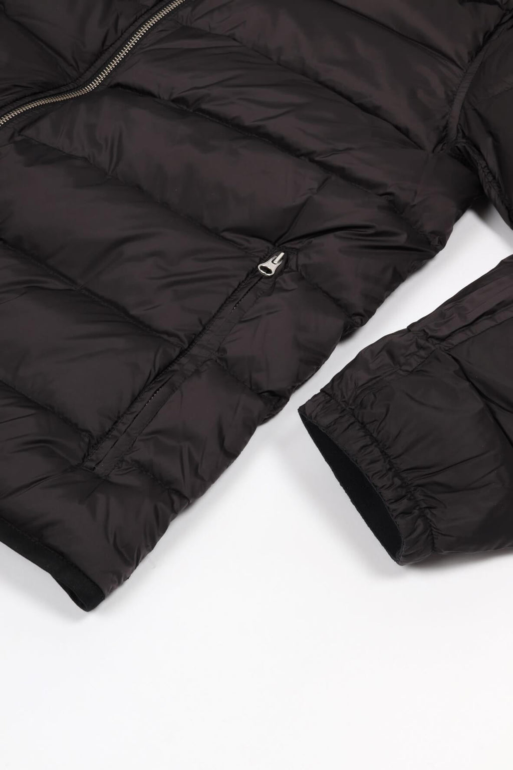 Down liner hooded soot grey