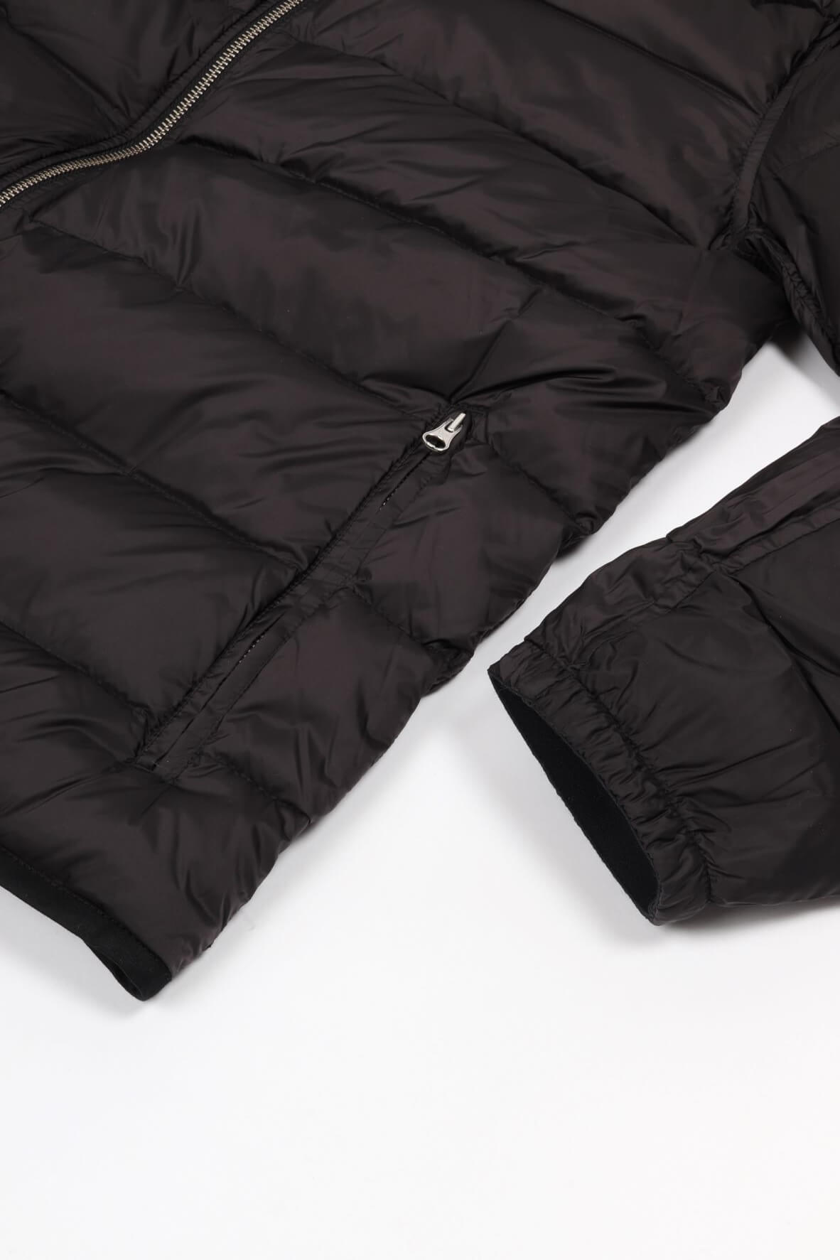Down liner hooded soot grey