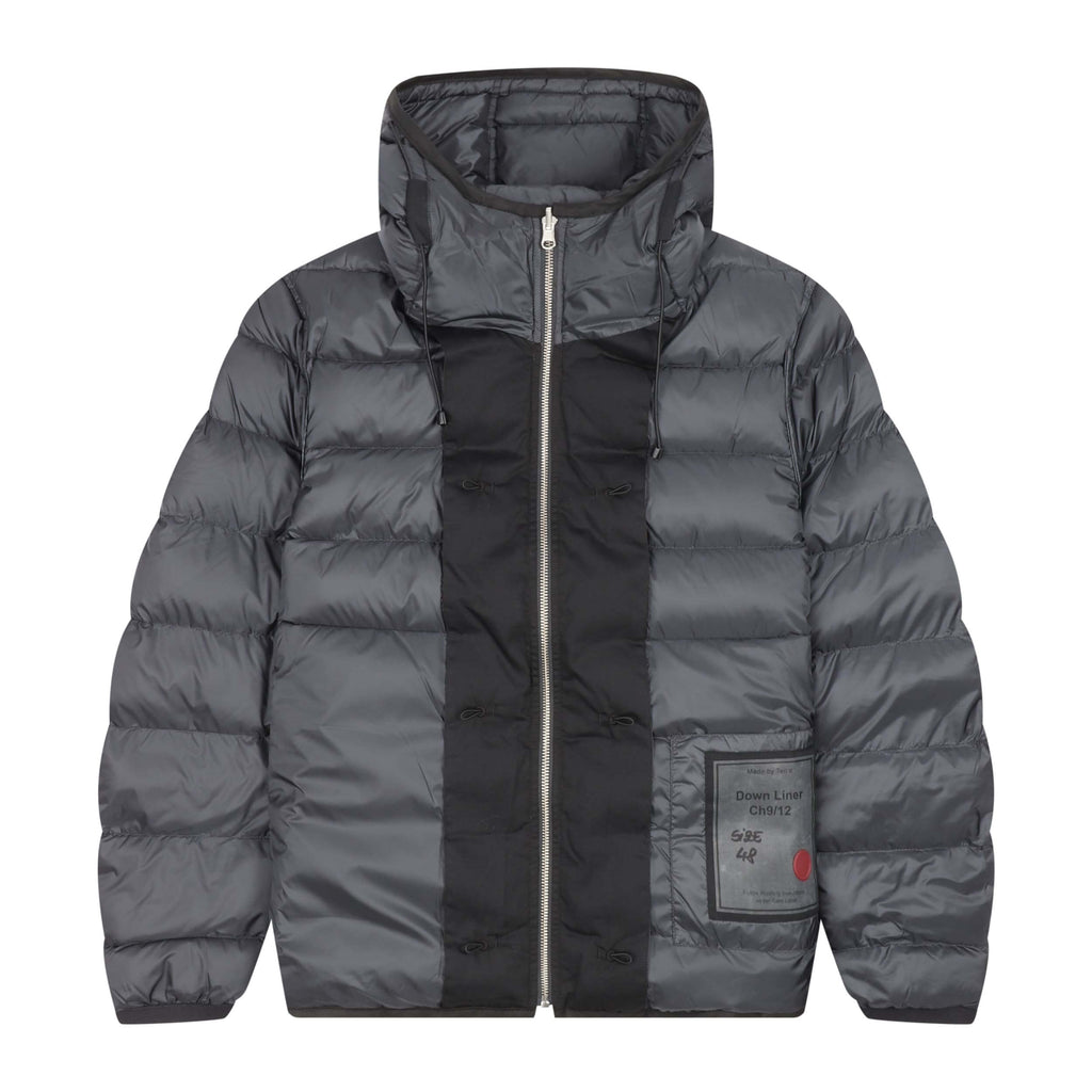 Down liner hooded eclipse grey