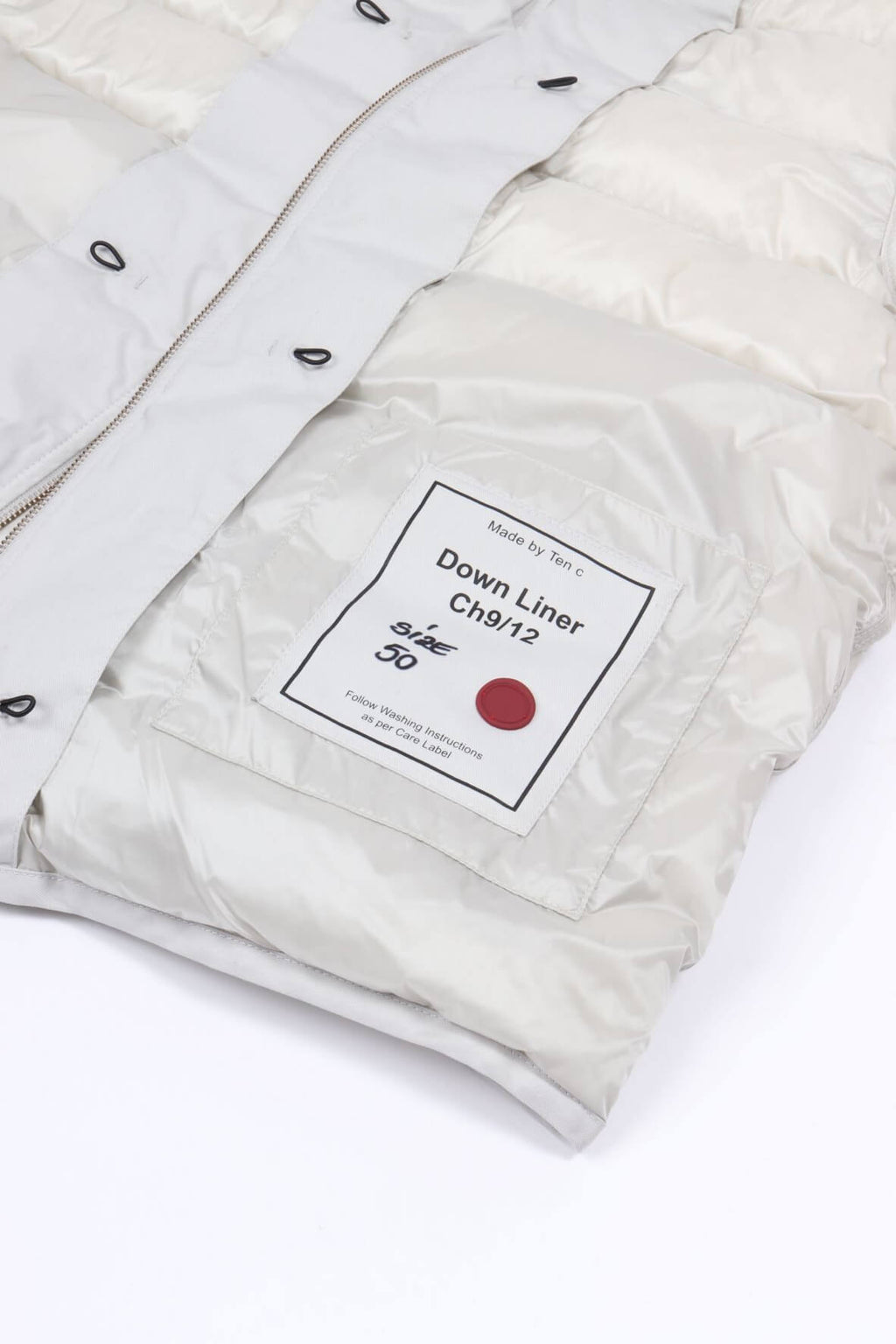 Down liner hooded limestone