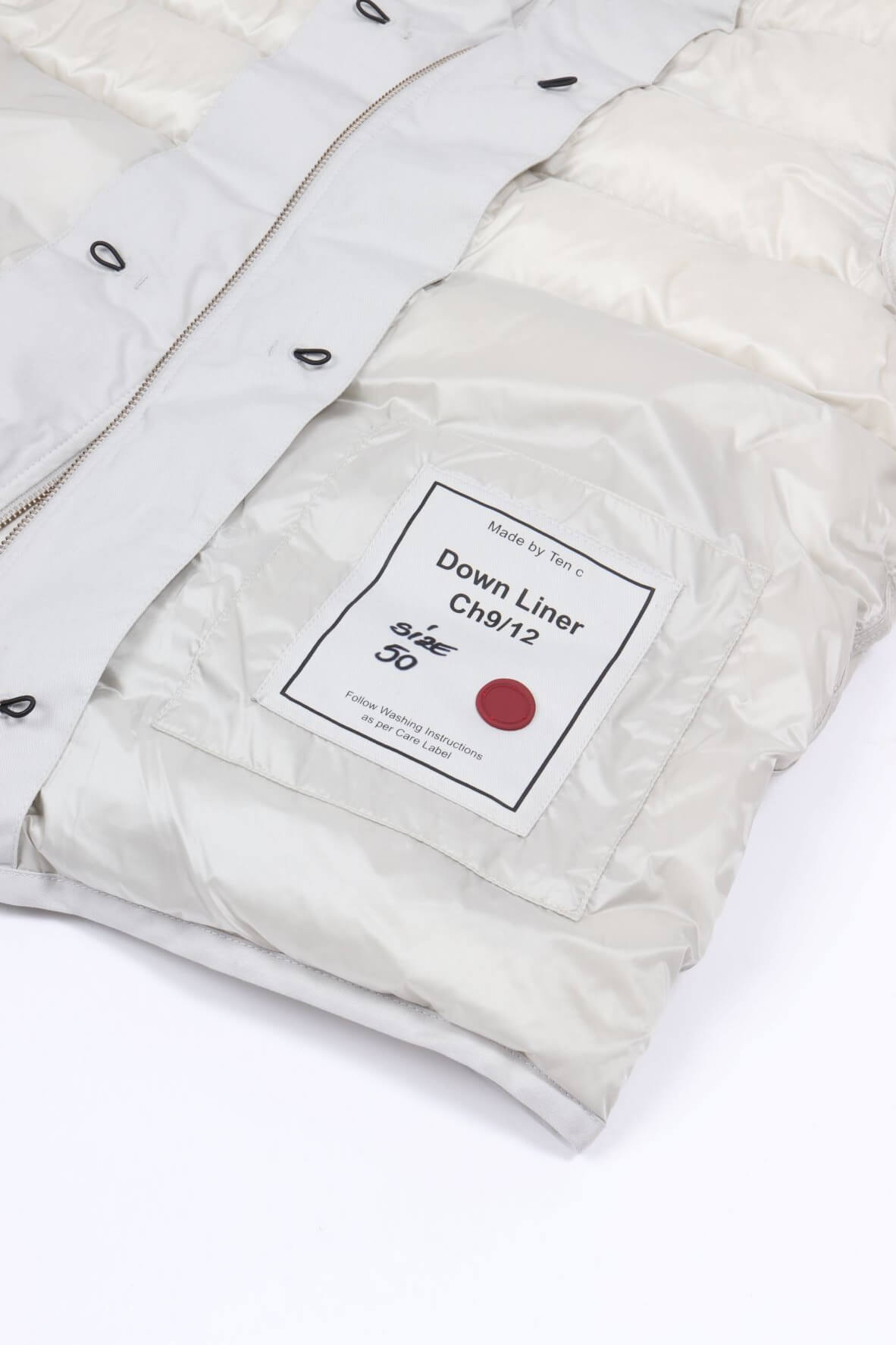 Down liner hooded limestone