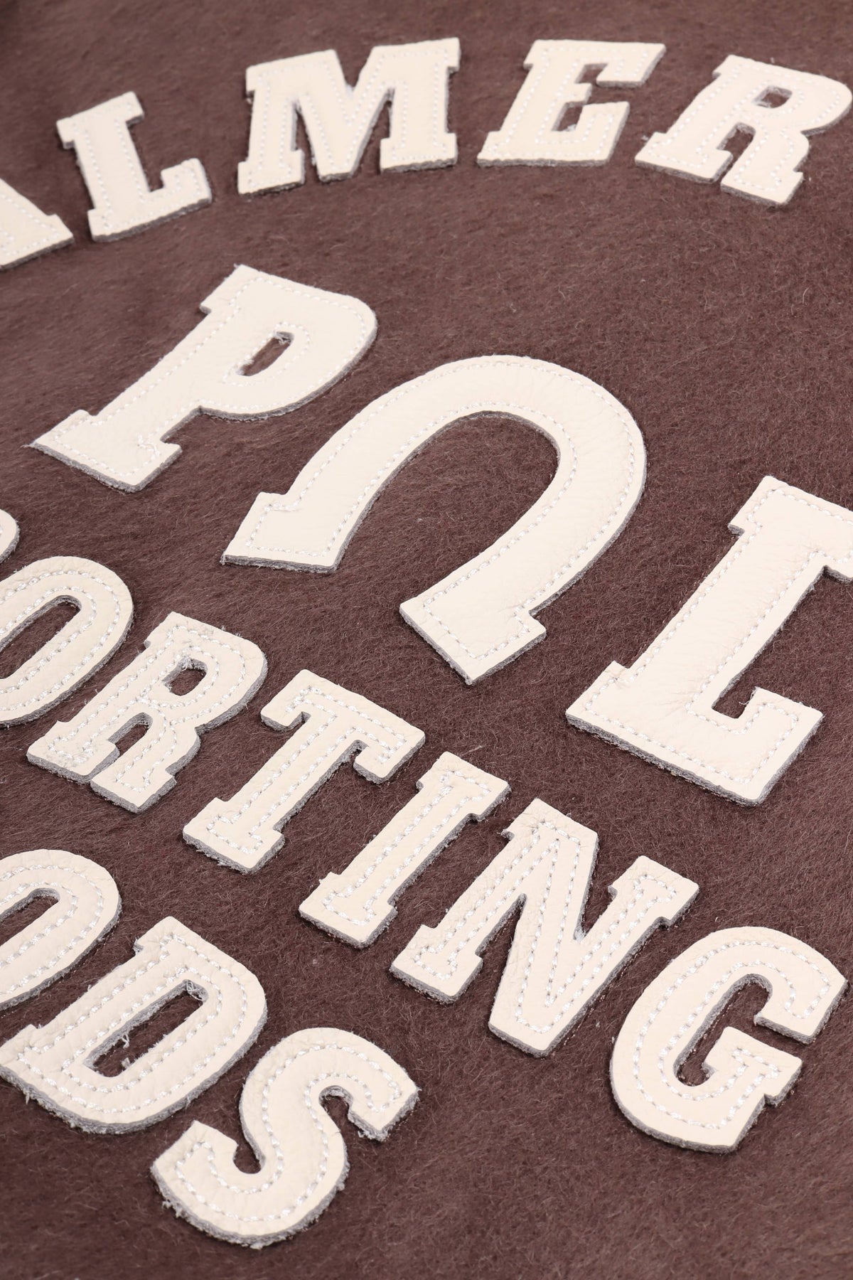 Ranch varsity jacket deep mahogany