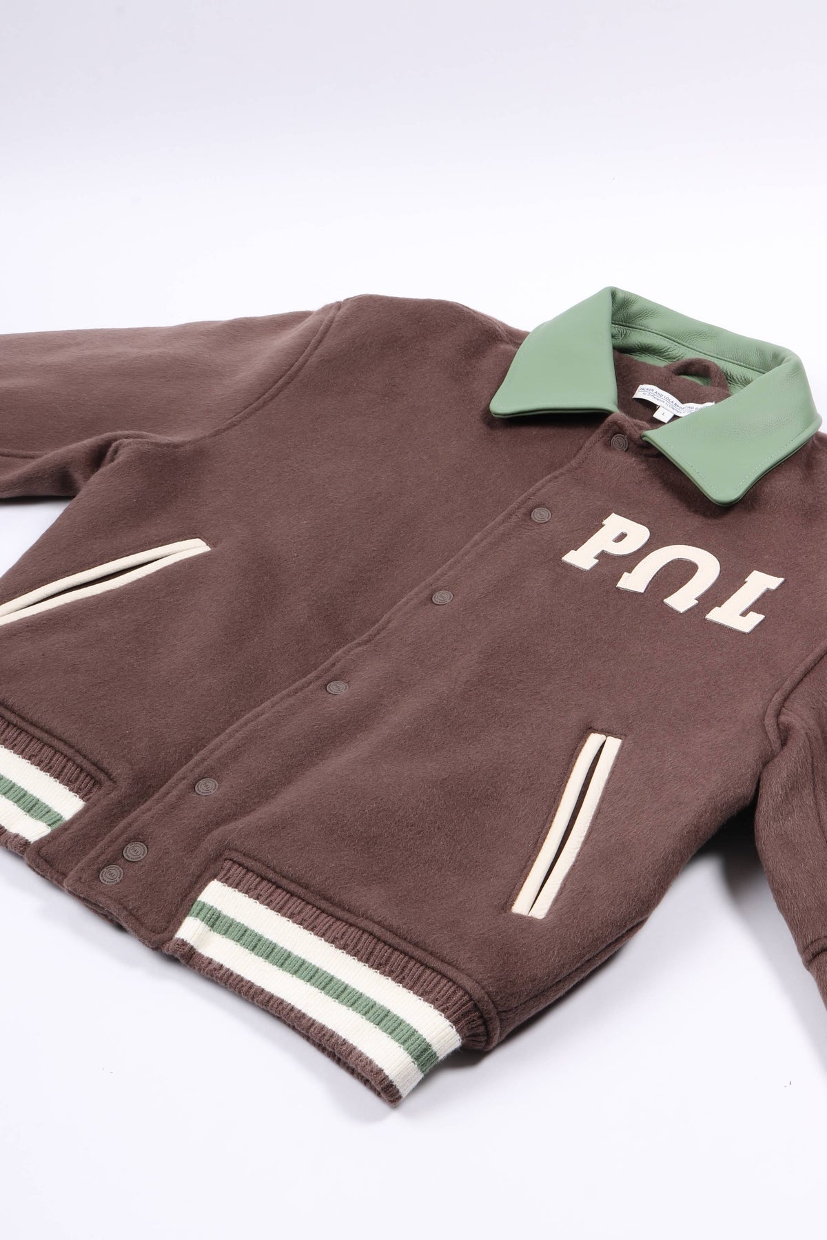Ranch varsity jacket deep mahogany
